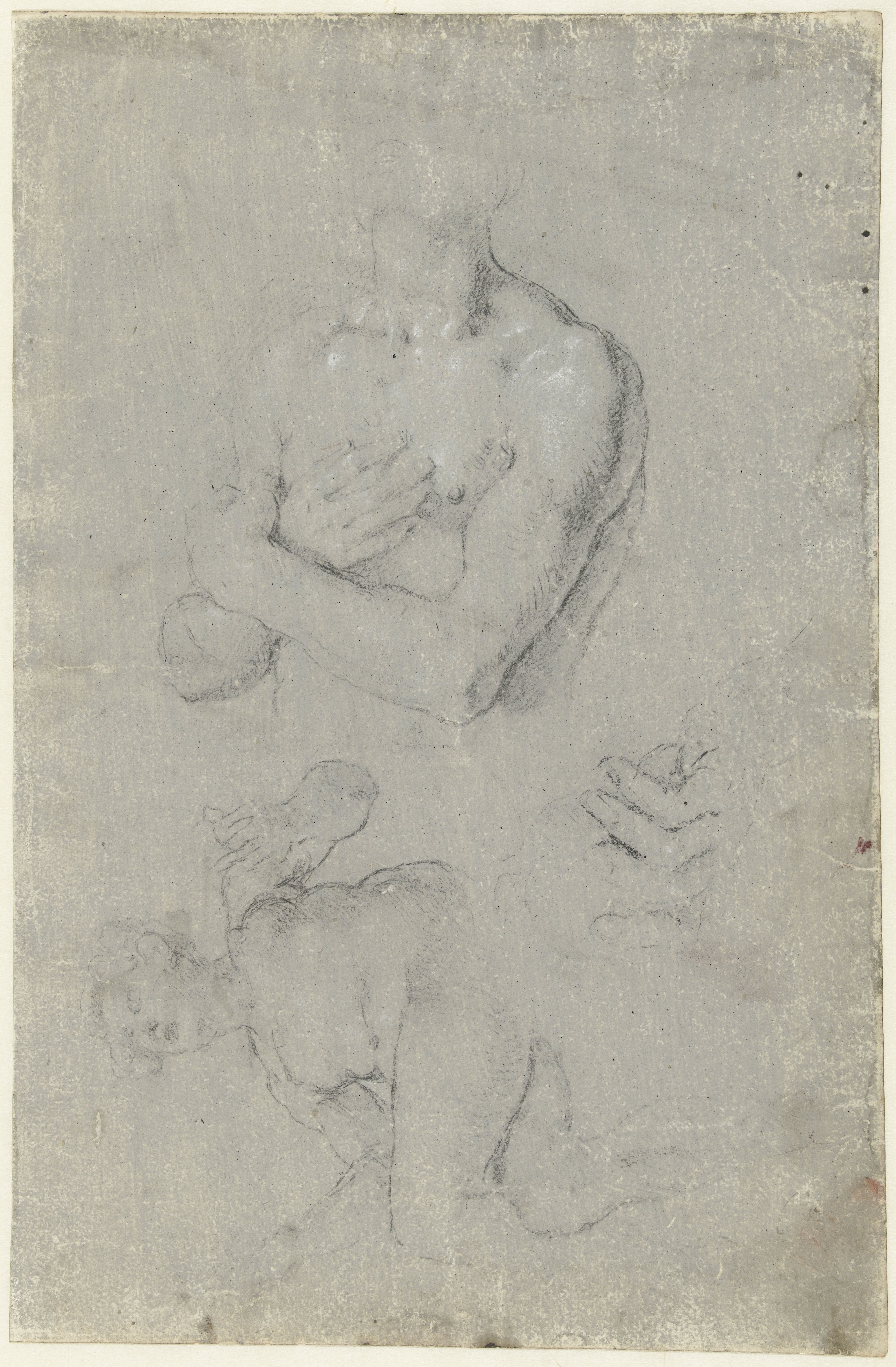 Schetsblad met figuren