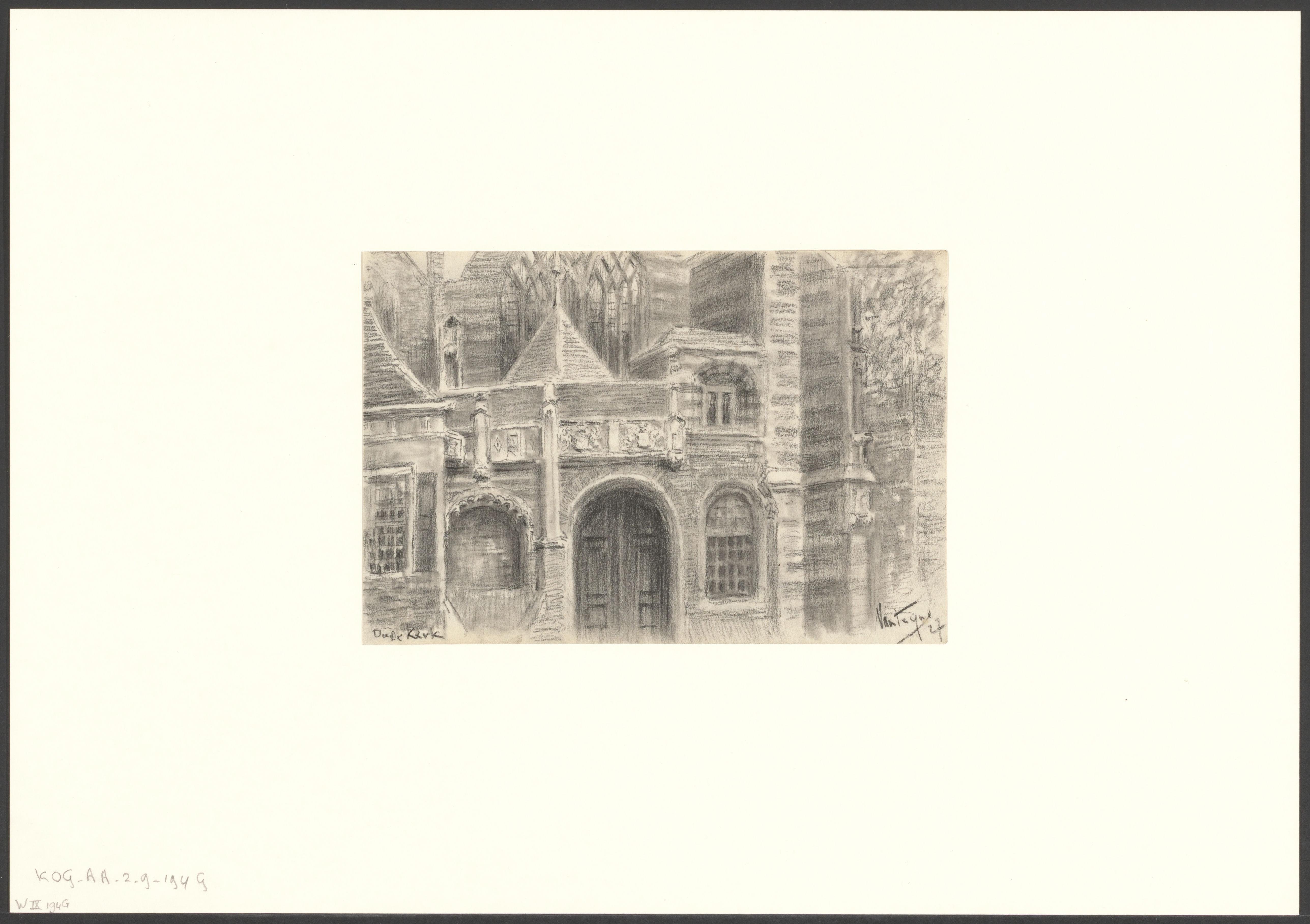 Gezicht op de Oude Kerk