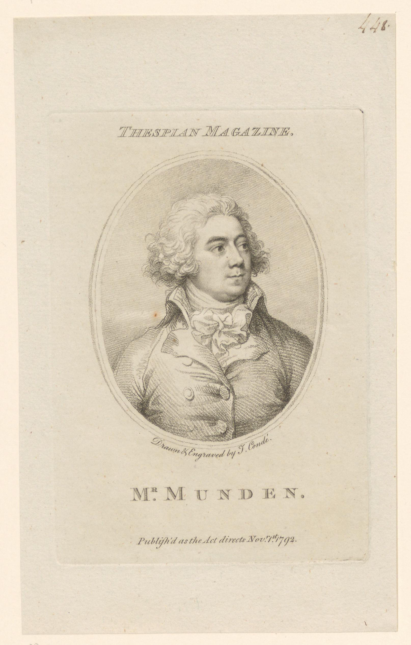 Portret van Joseph Shepherd Munden