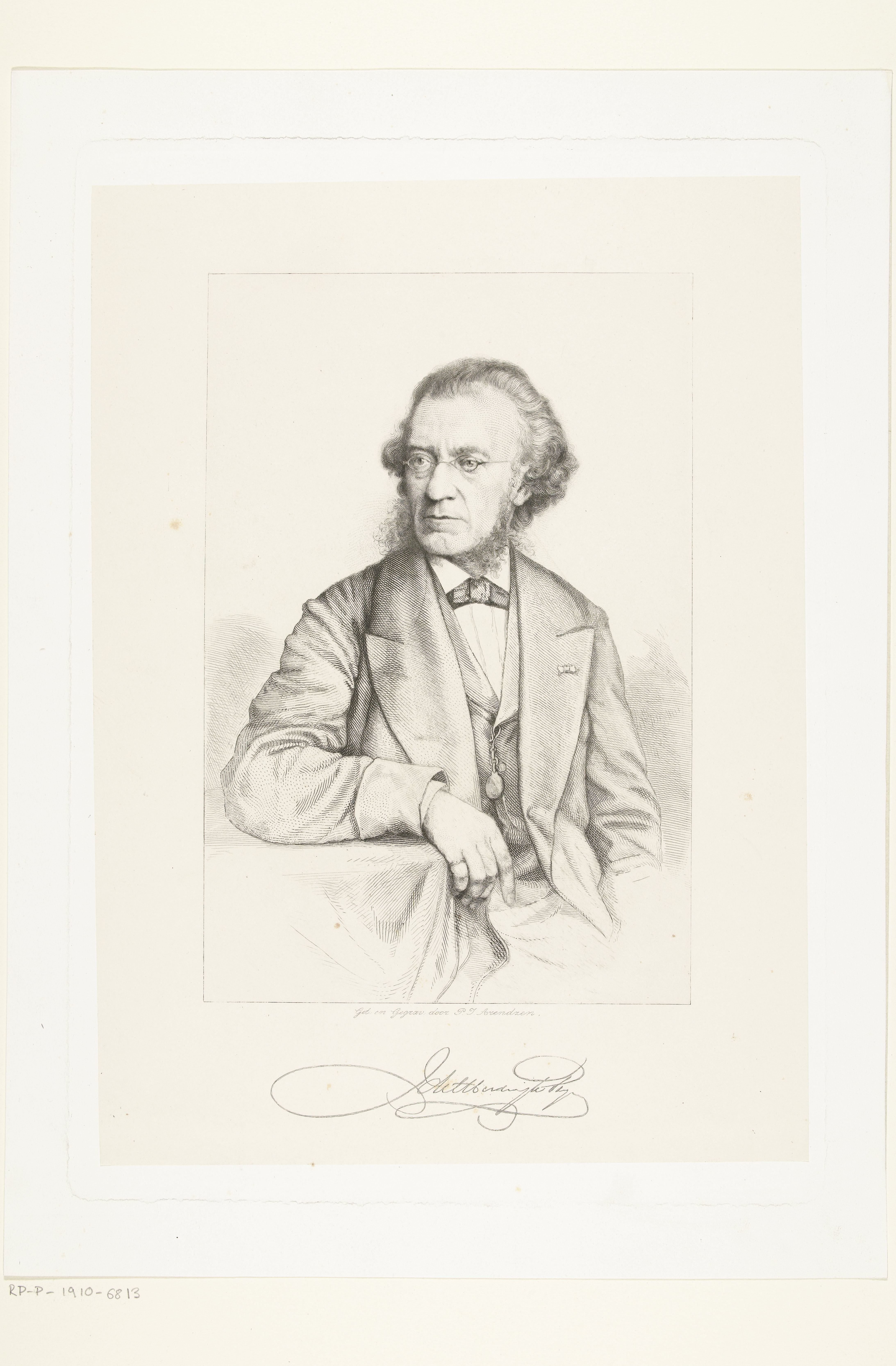 Portret van Josephus Albertus Alberdingk Thijm