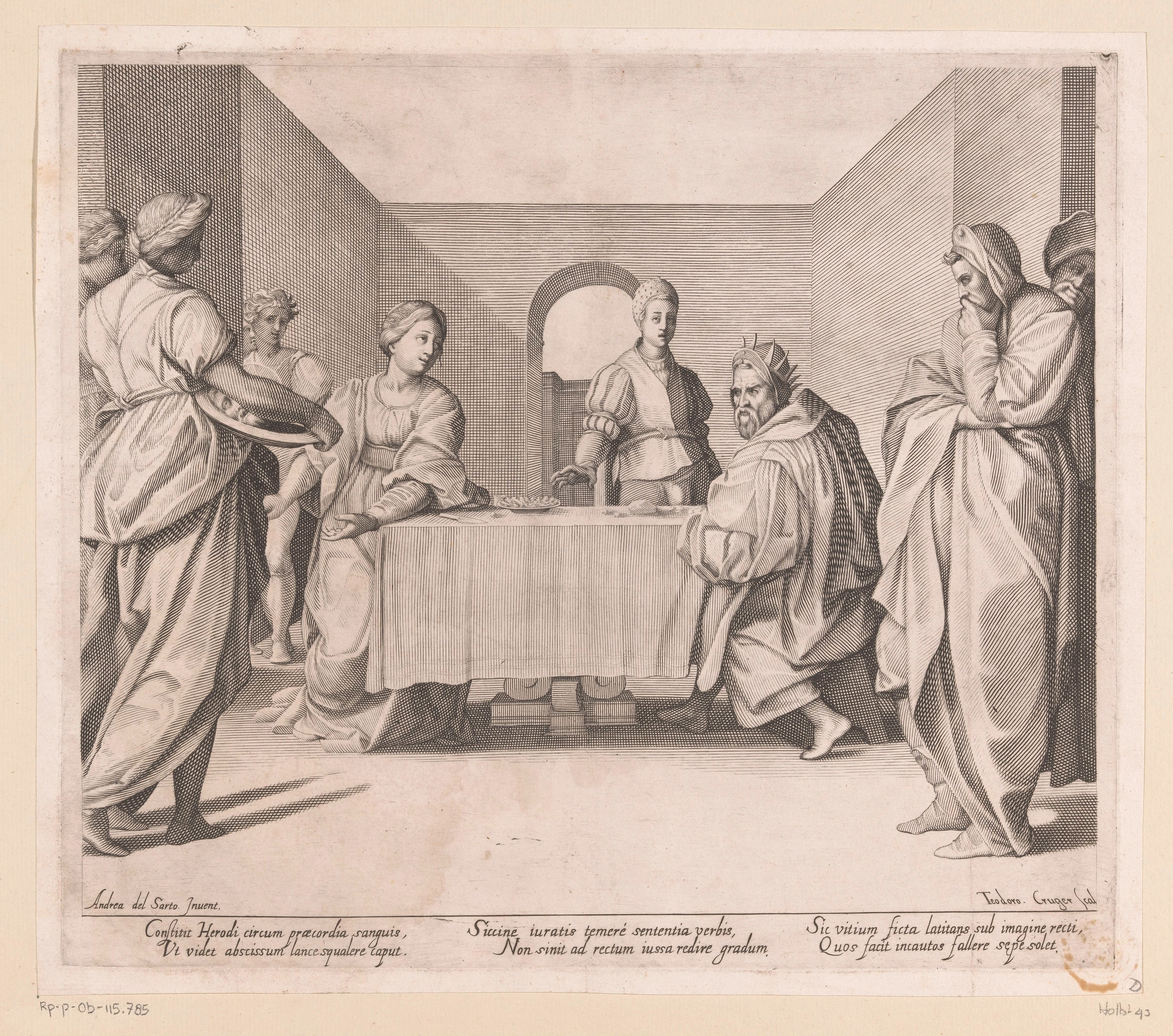 Salome brengt Herodias het hoofd van Johannes de Doper