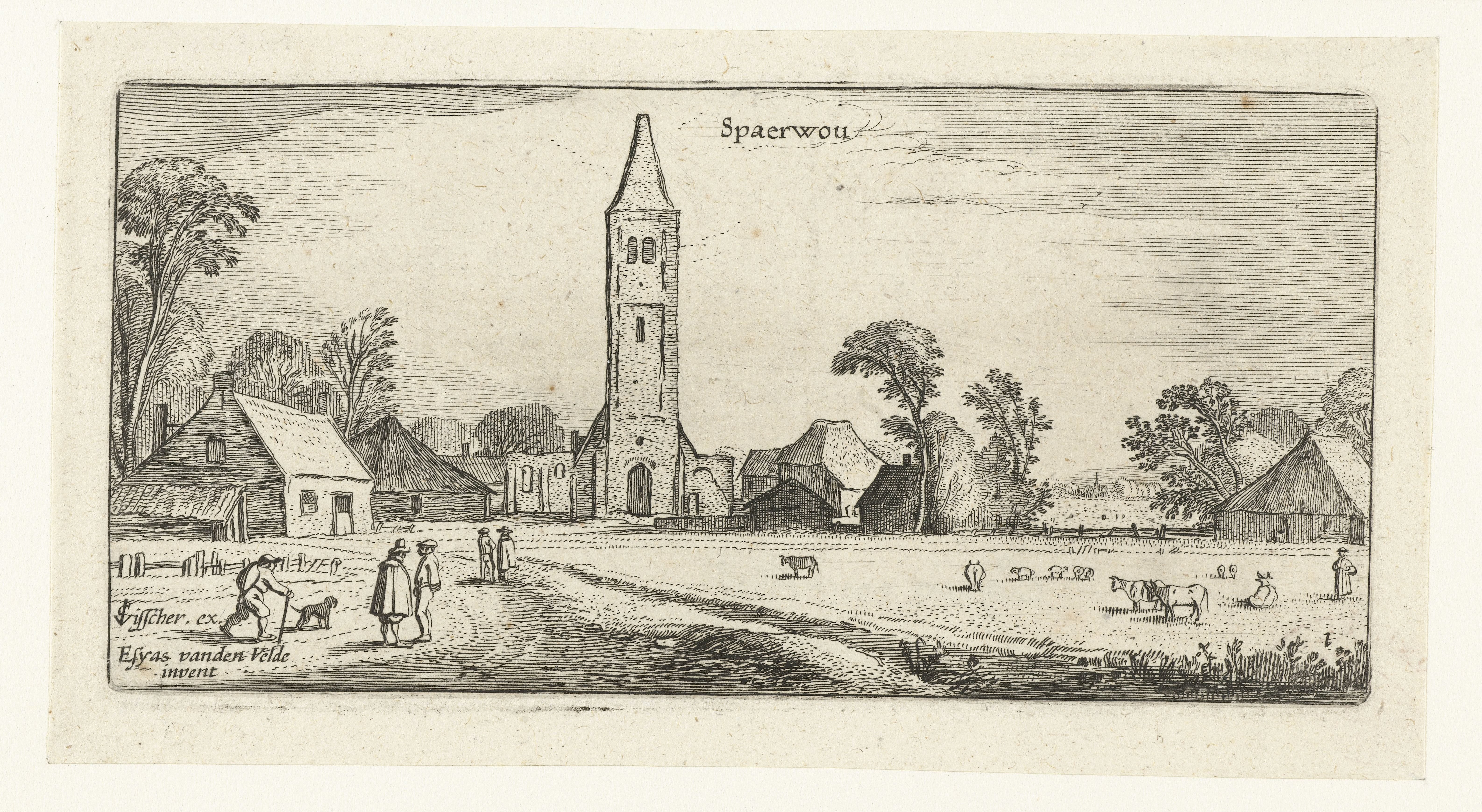 Wandelaars op een weg bij Spaarnwoude