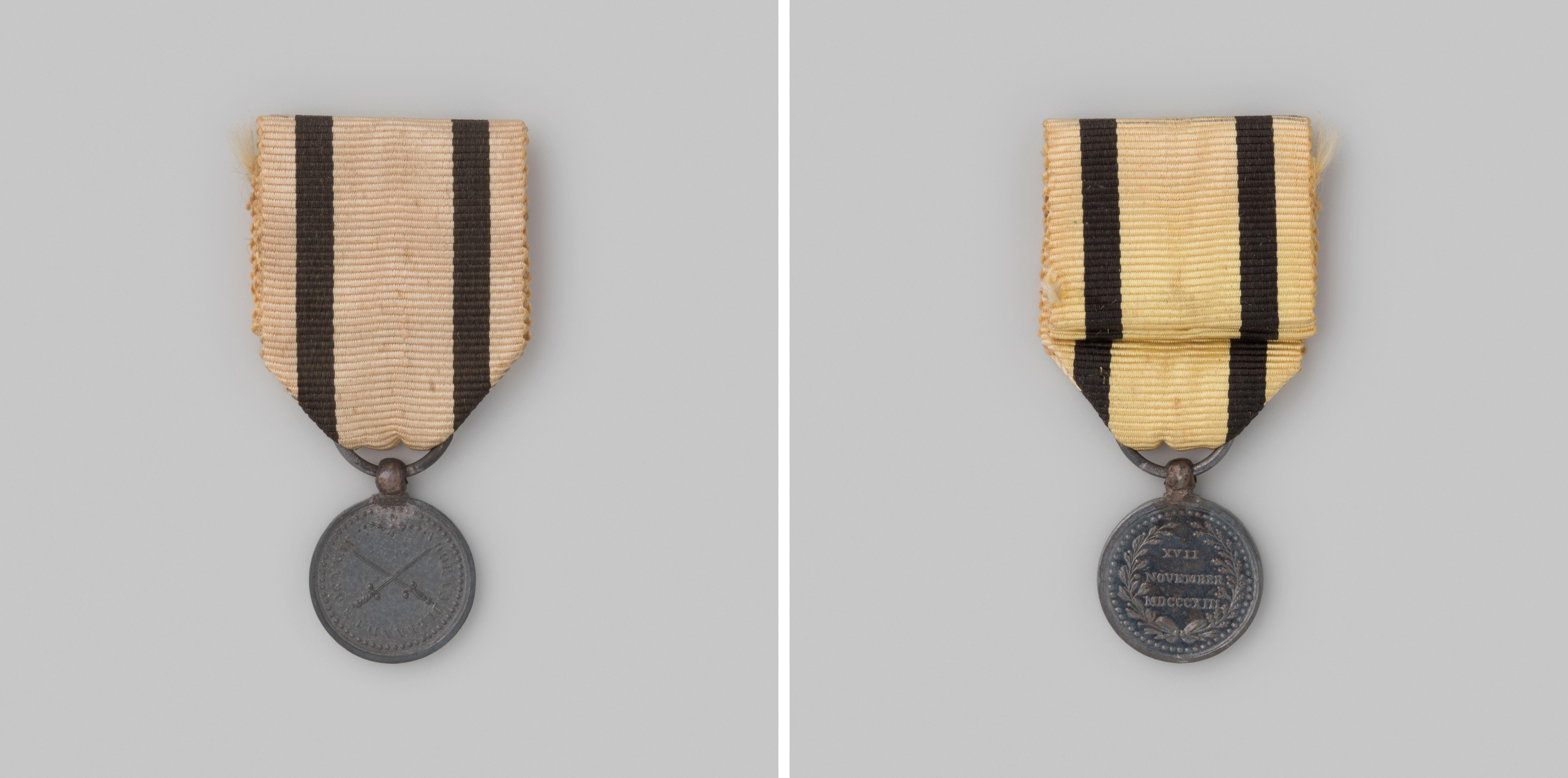 Erepenning van de Haagse vrijwilligers, bijgenaamd het Kanarievogeltje