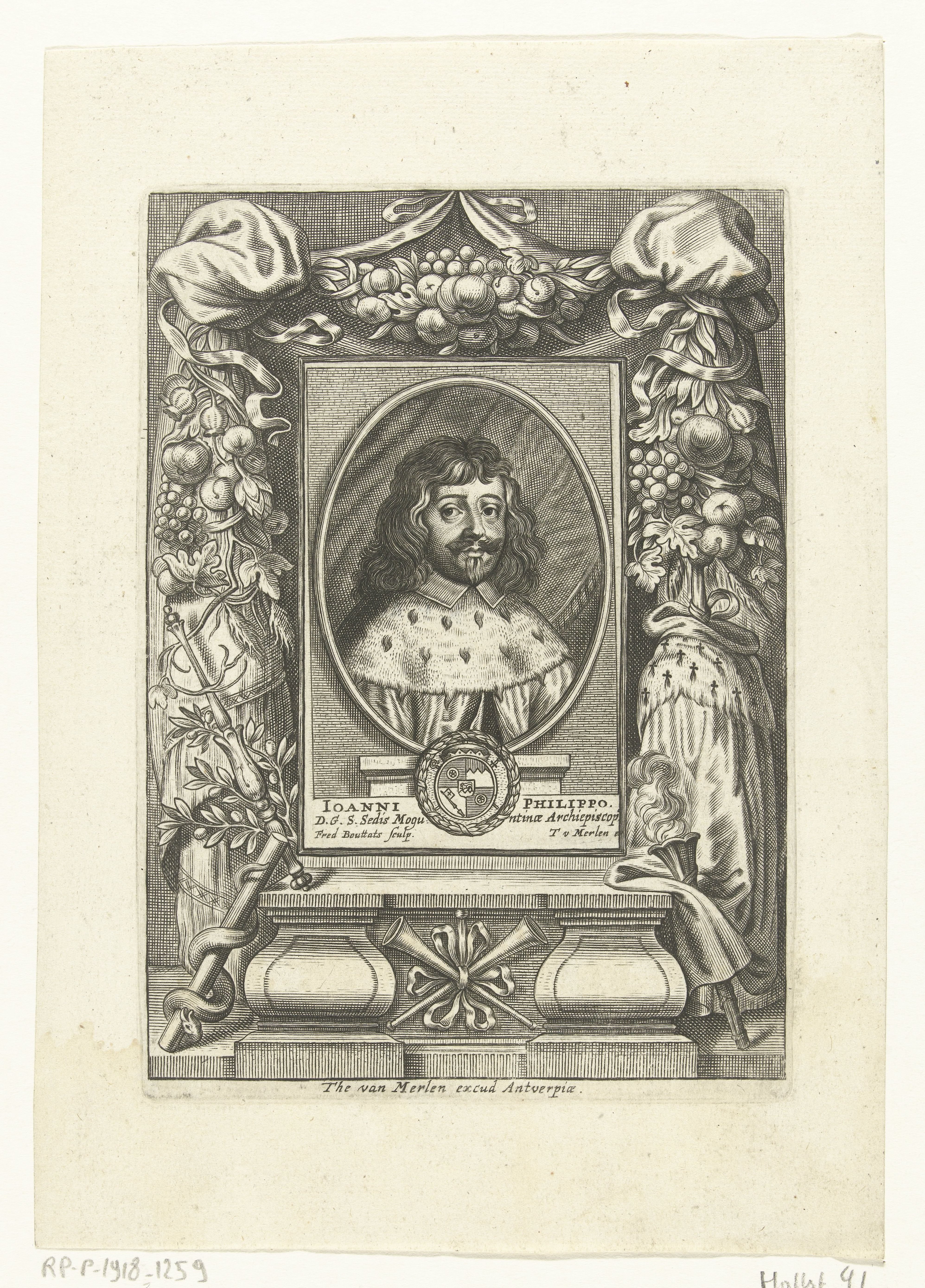 Portret van Johann Philipp von Schönborn