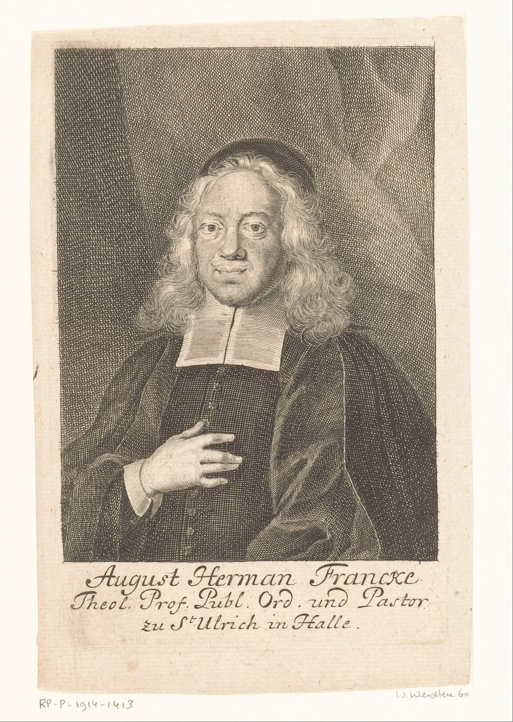 Portret van August Hermann Francke