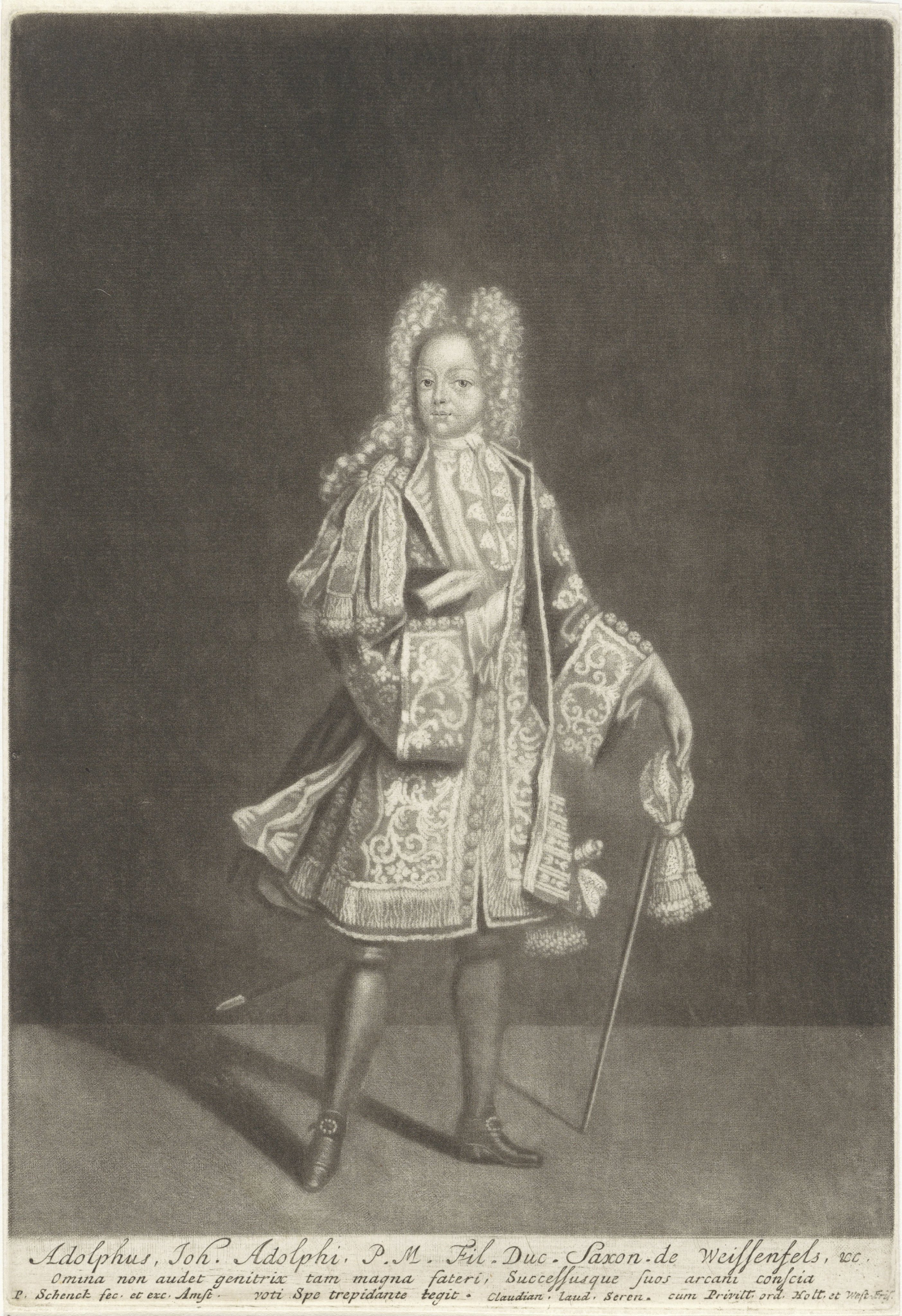 Portret van Johann Adolph II van Saksen-Weissenfels