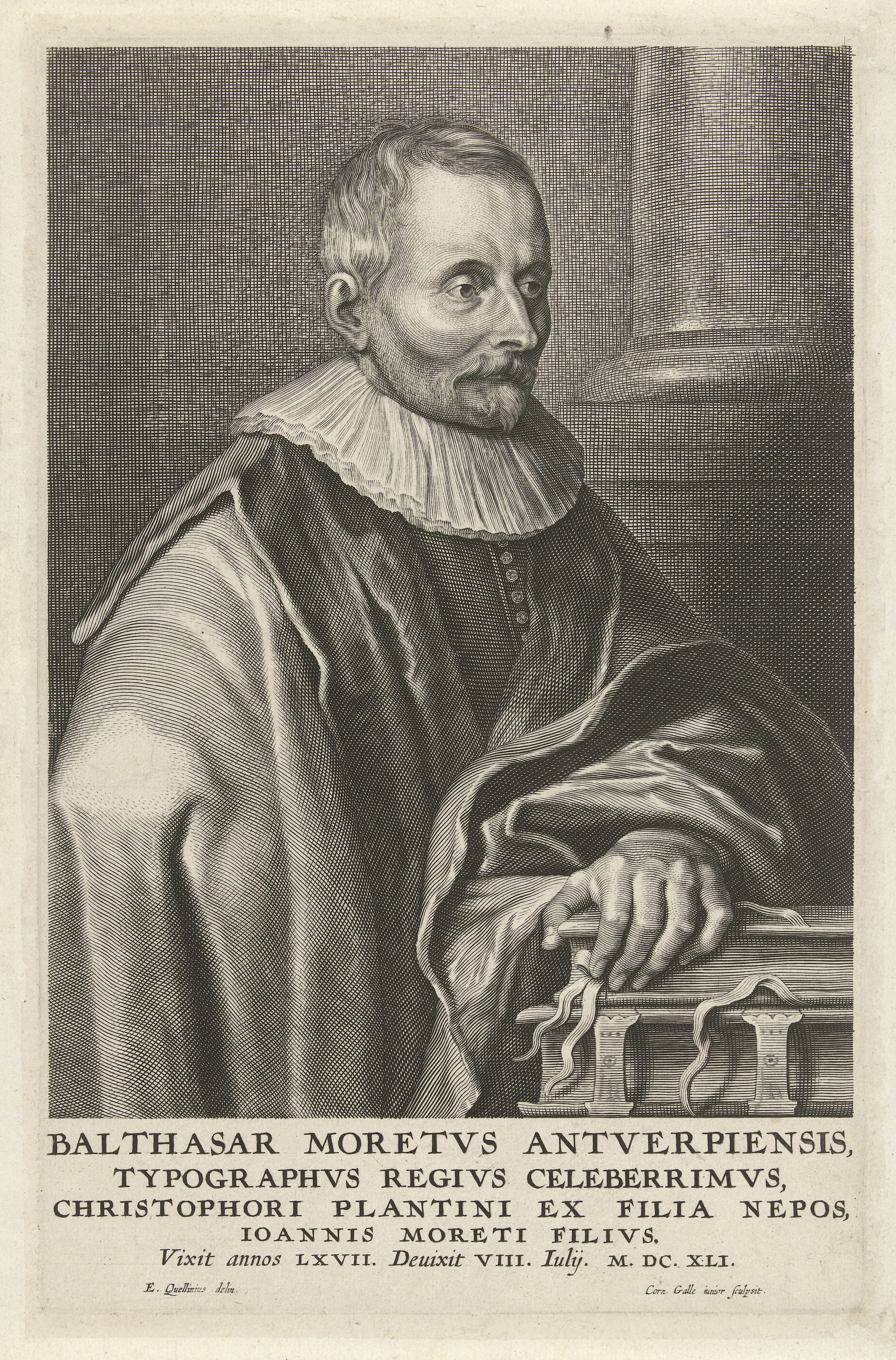 Portret van Balthasar Moretus