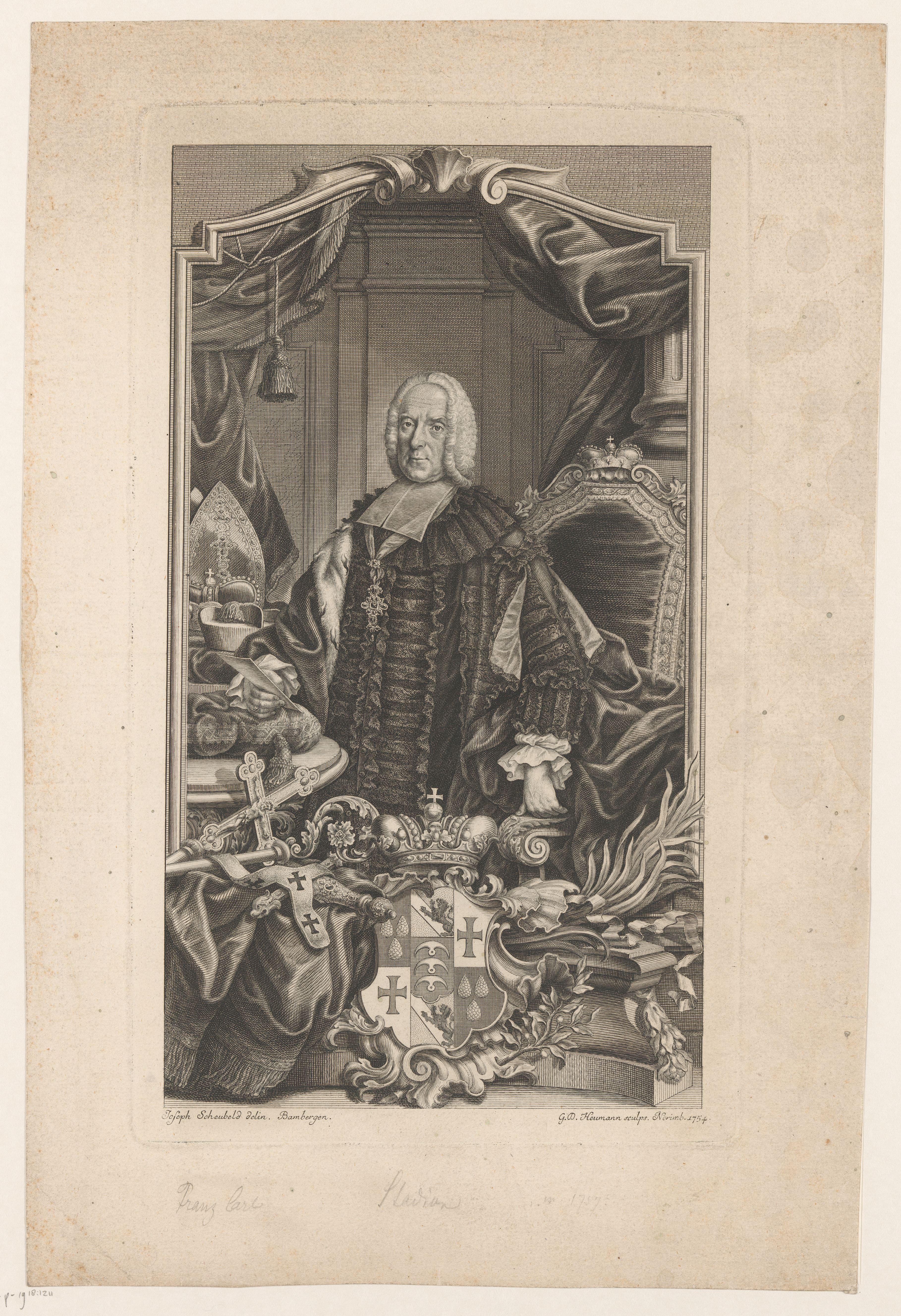 Portret van Franz Conrad von Stadion und Thannhausen