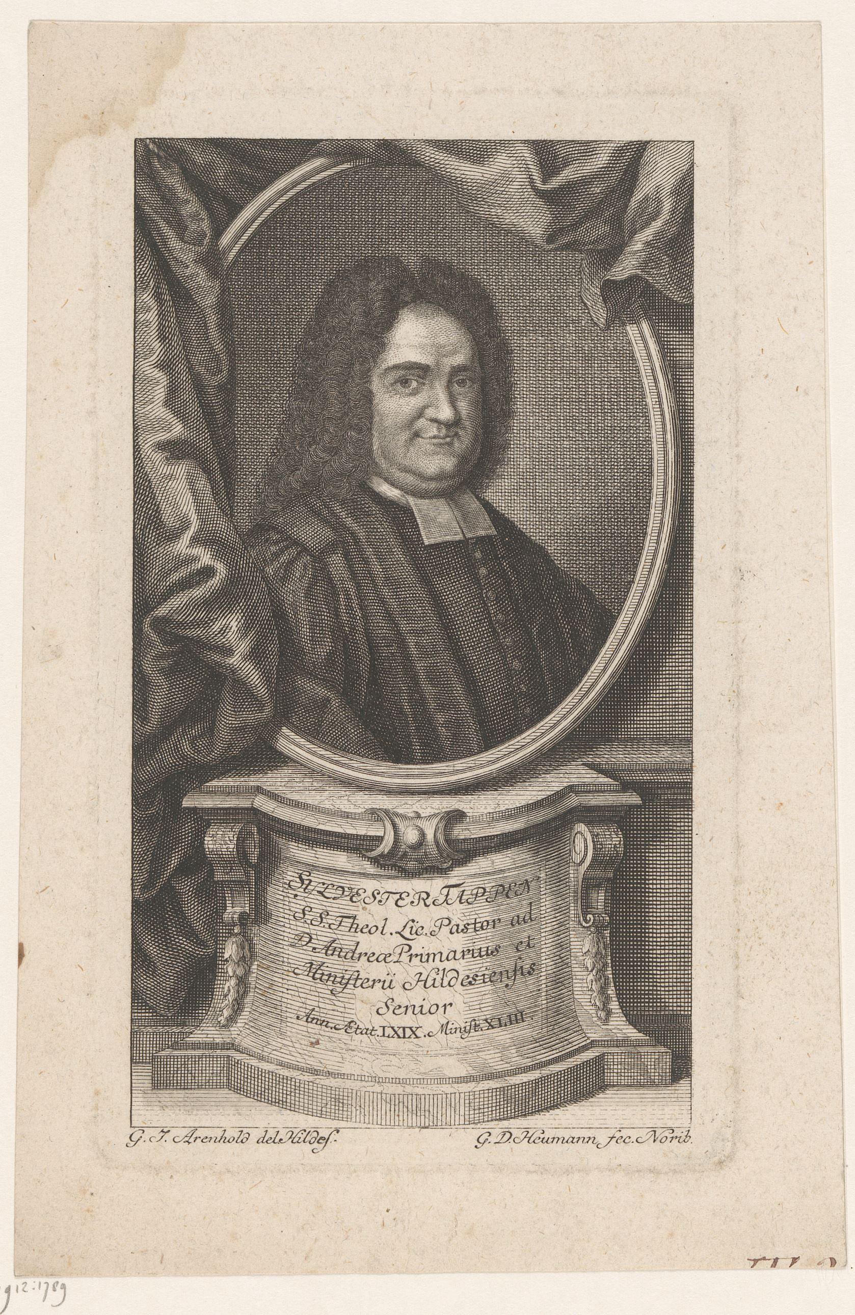 Portret van Sylvester Tappe