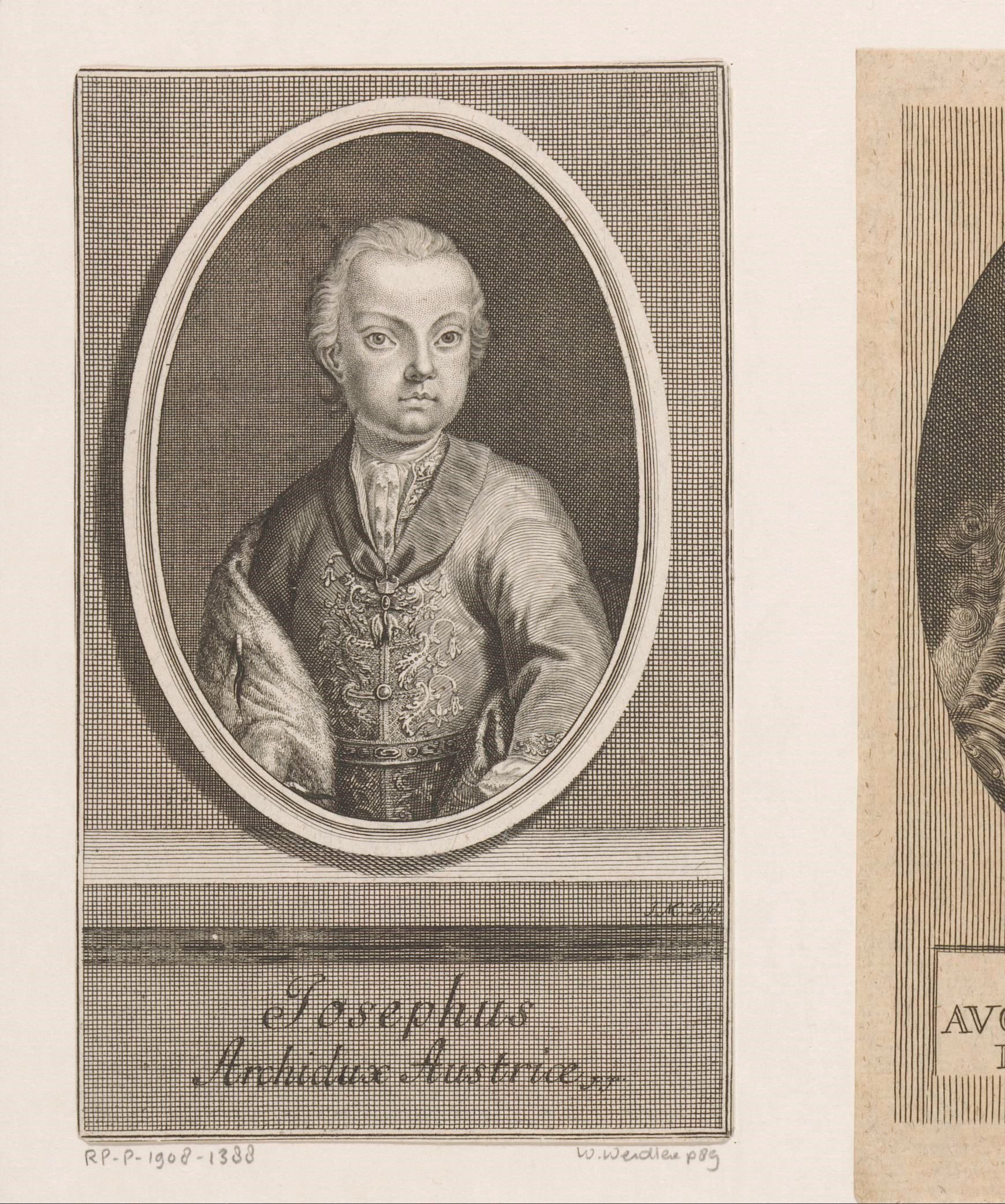 Portret van Rooms-Duits keizer Jozef II als aartshertog van Oostenrijk