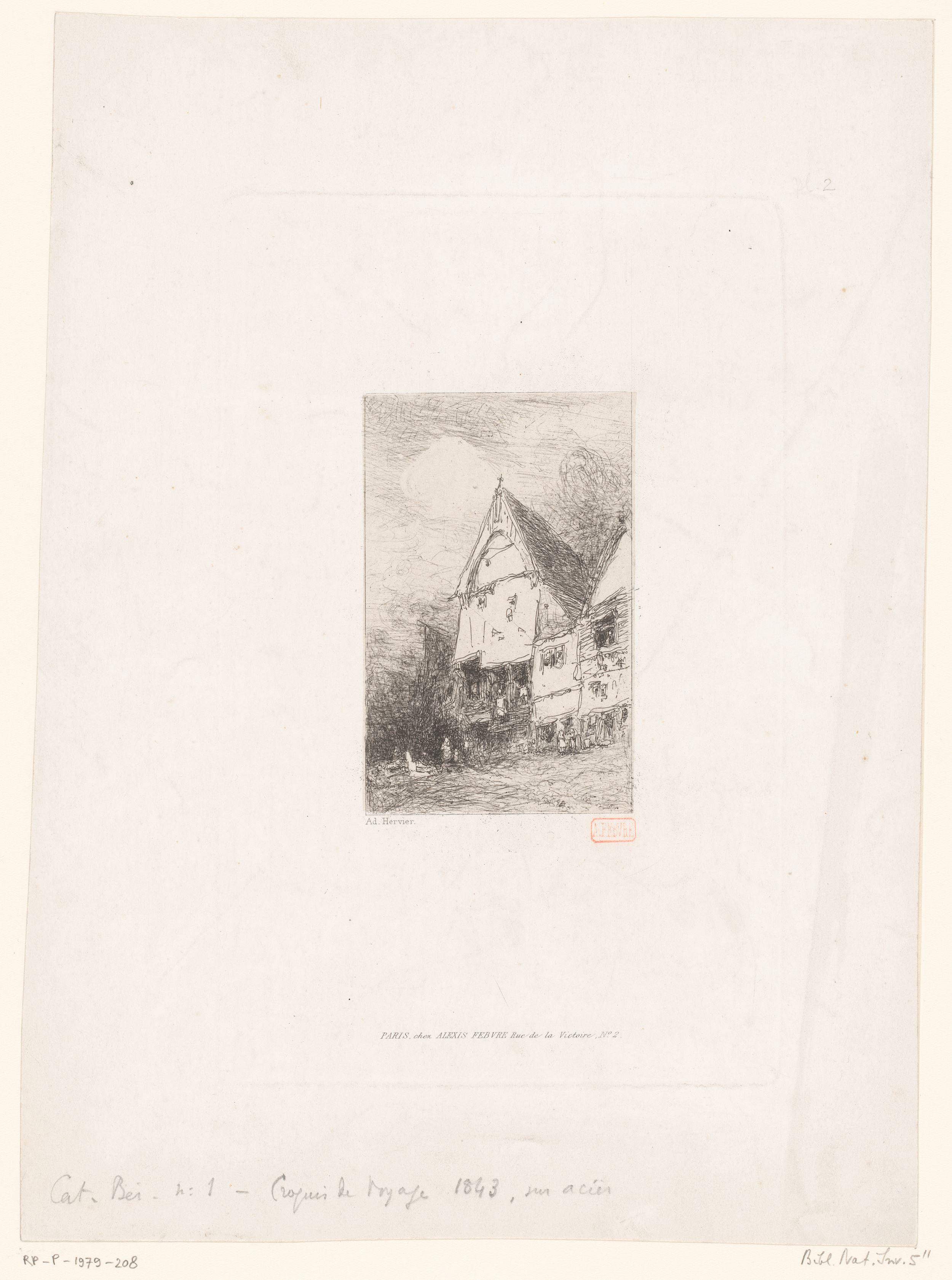 Gezicht op een huis