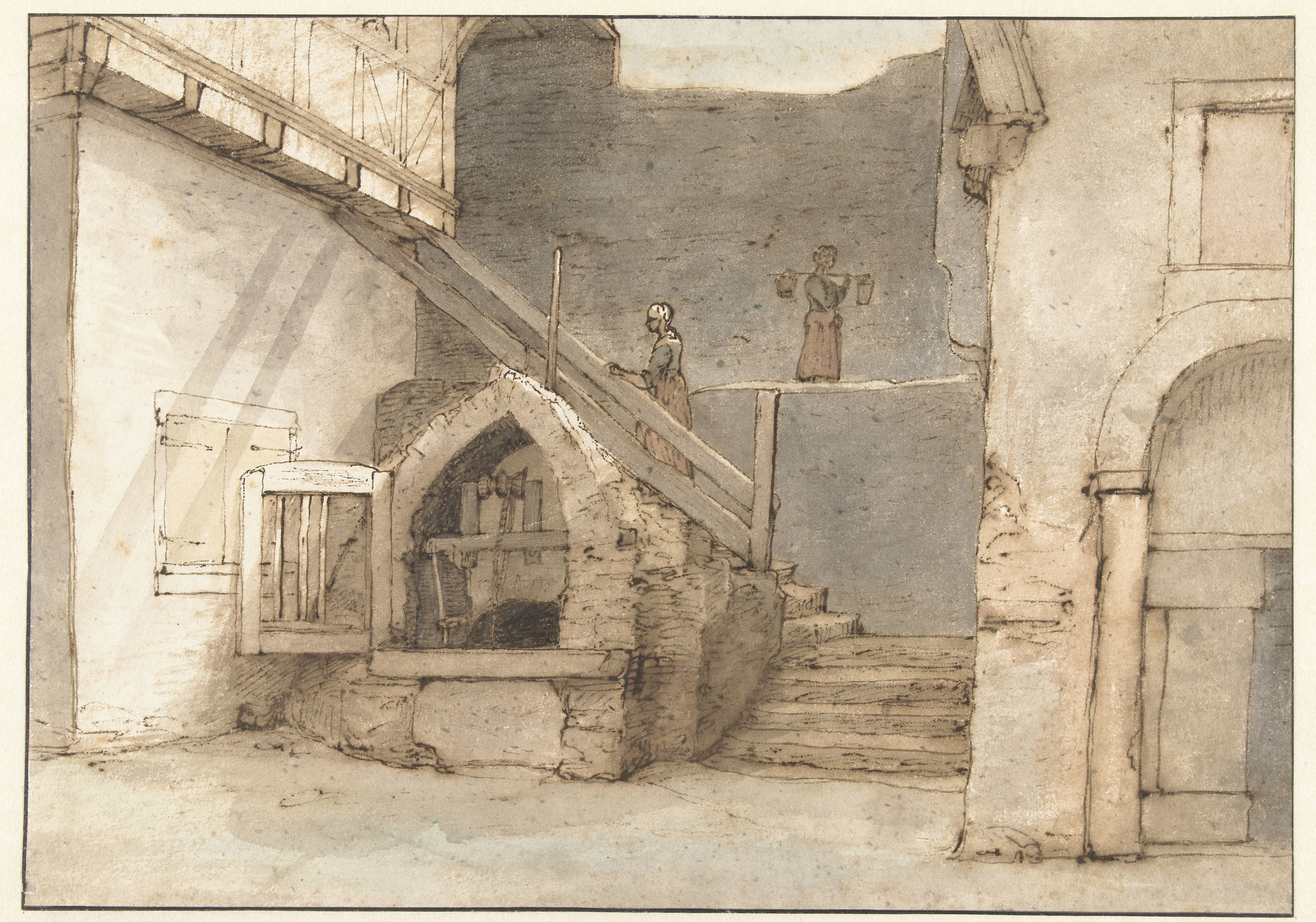 Waterput bij de stadsmuur te Bacharach