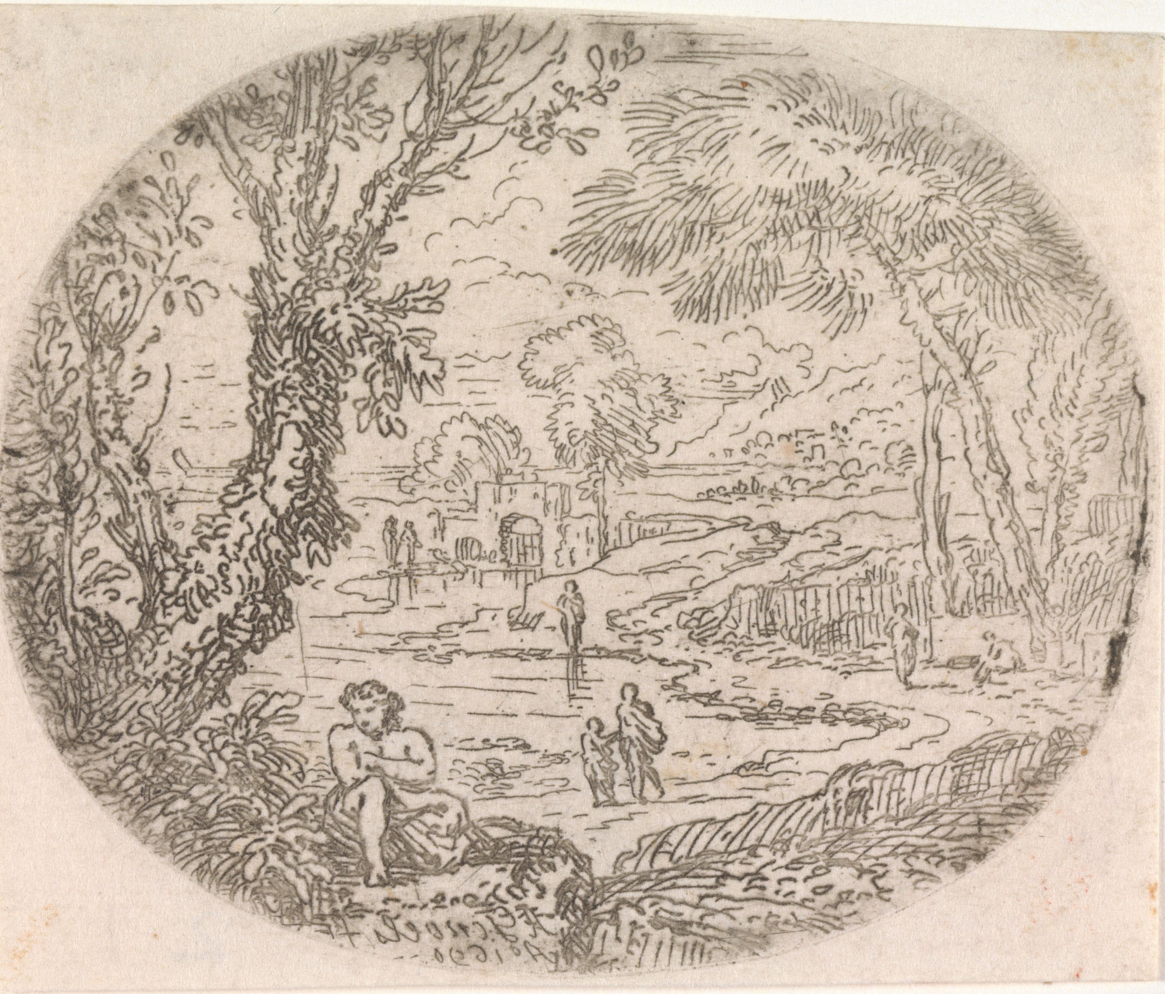 Landschap met rivier