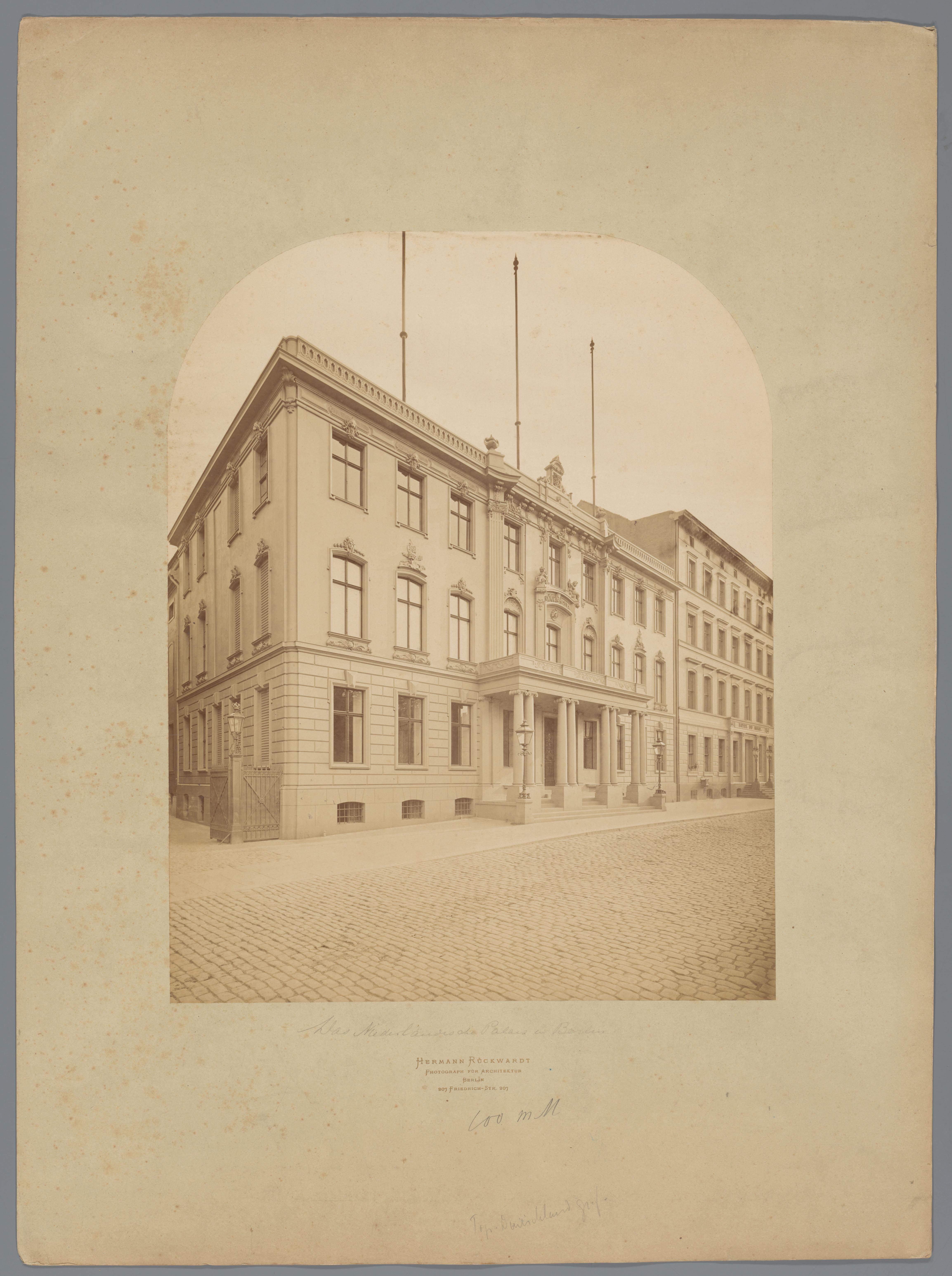 Het Niederländische Palais te Berlijn