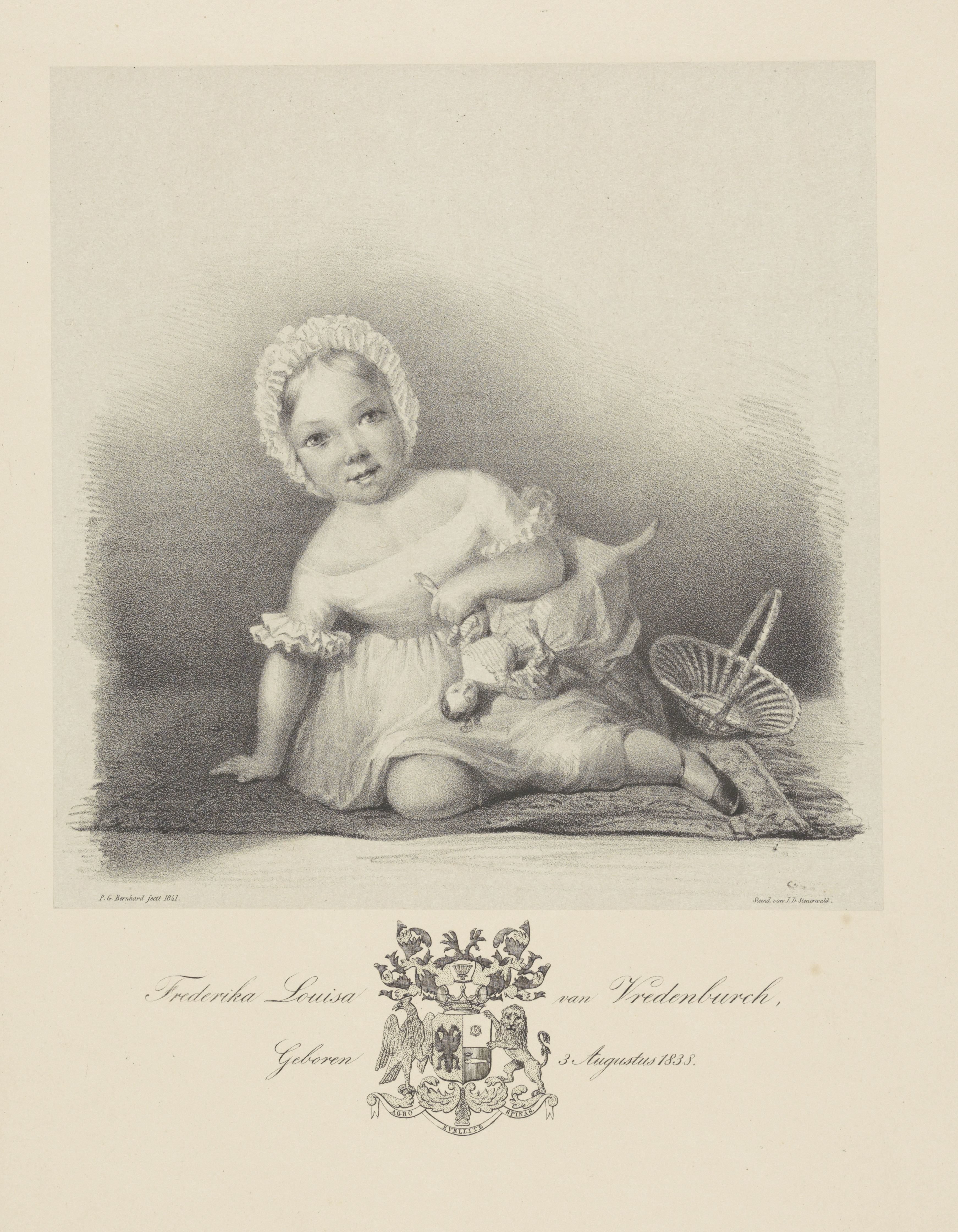 Portret van Maria Louisa van Vredenburch met pop