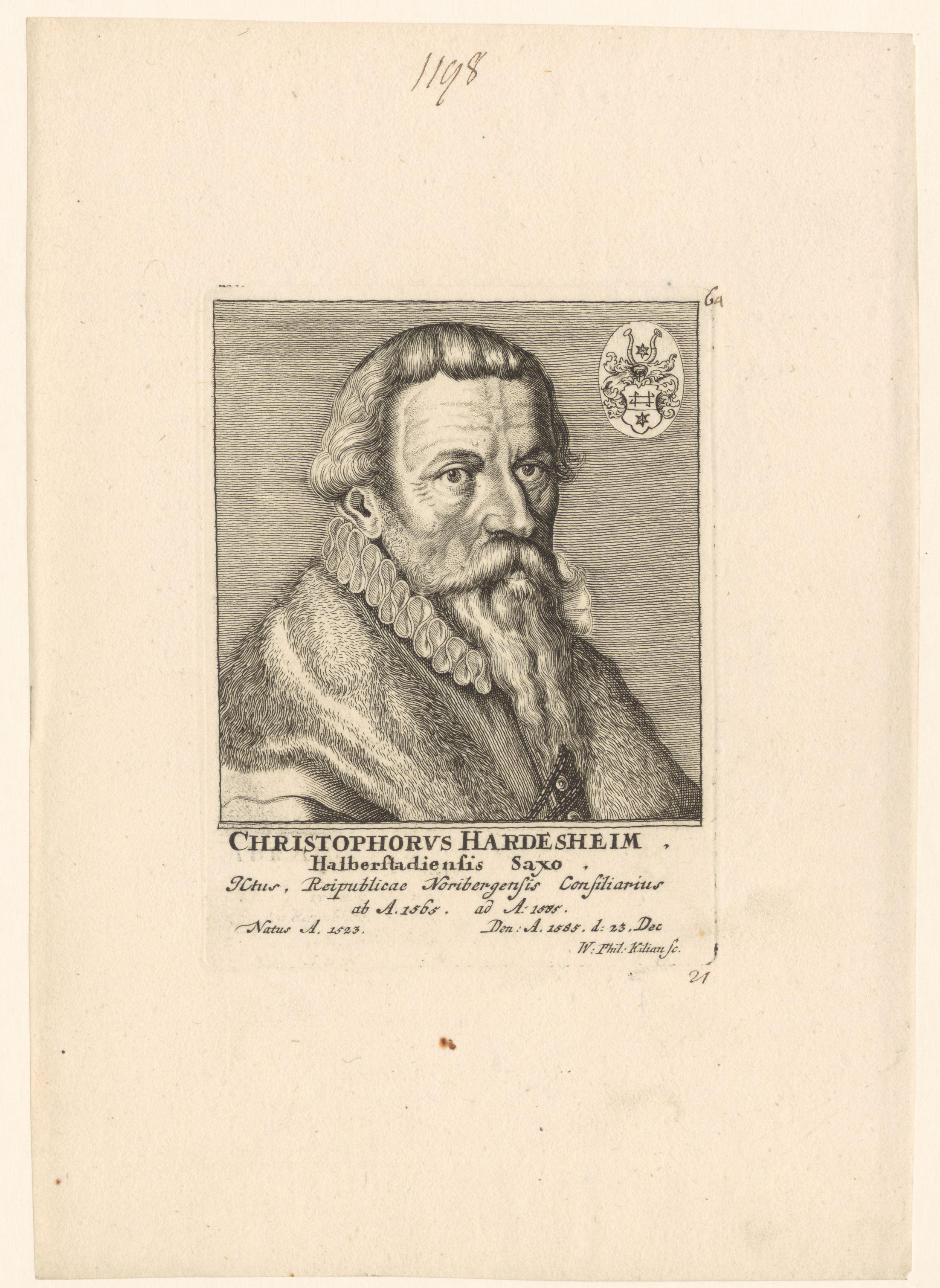 Portret van Christoph Herdesianus