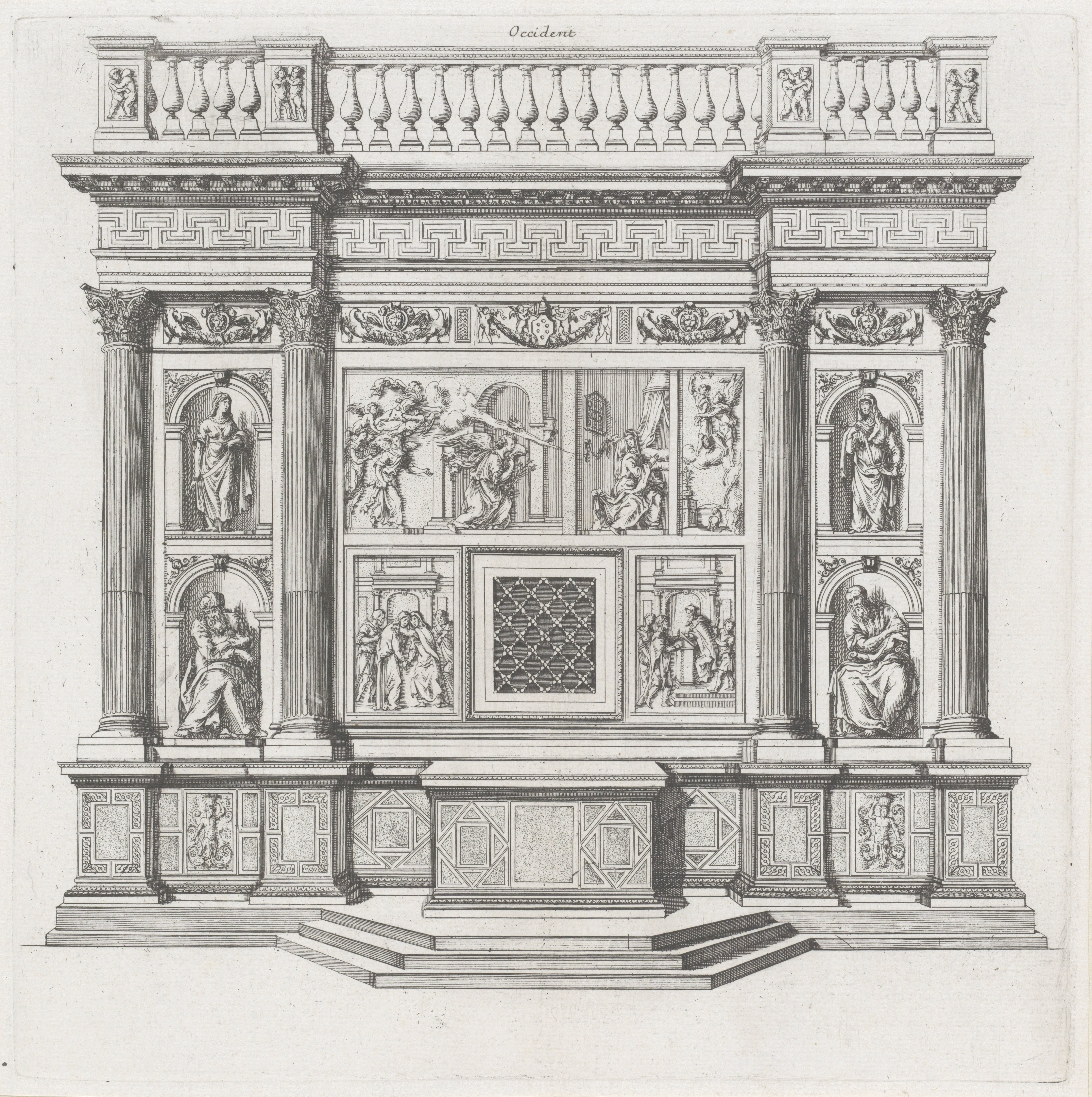 Heilig Huis van de Maagd Maria, occident-zijde