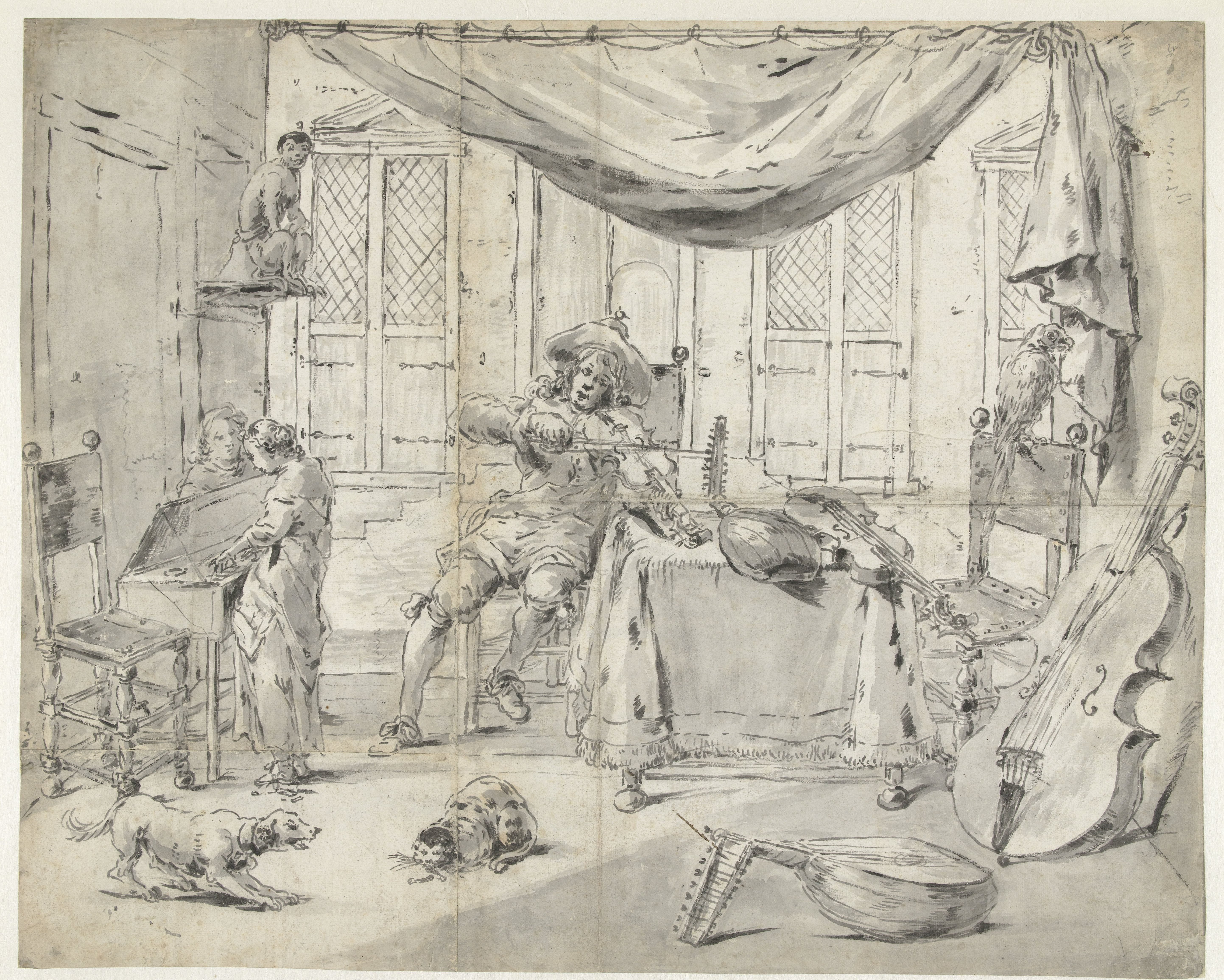 Musicians in an Interior