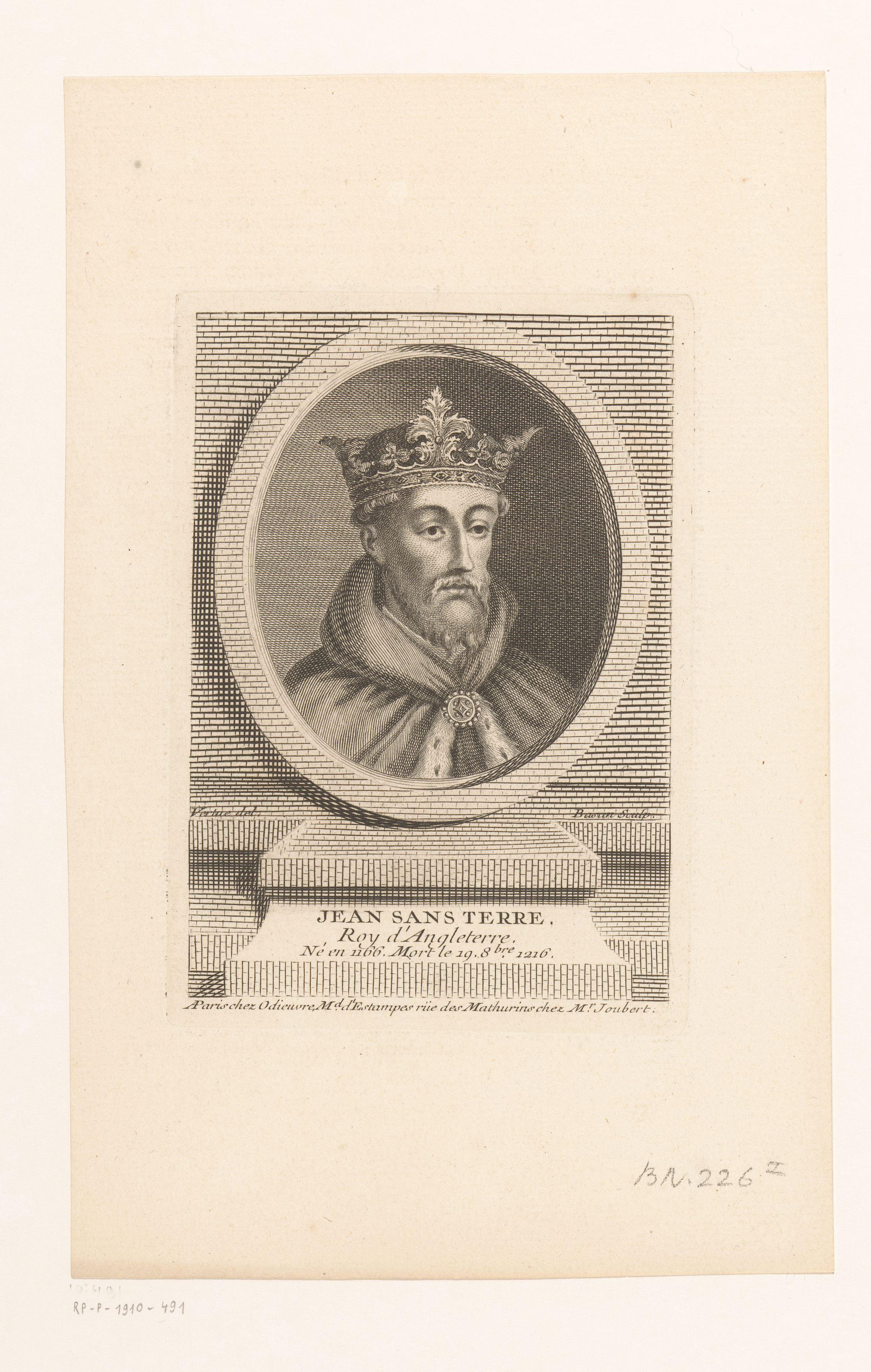 Portret van Jan zonder Land