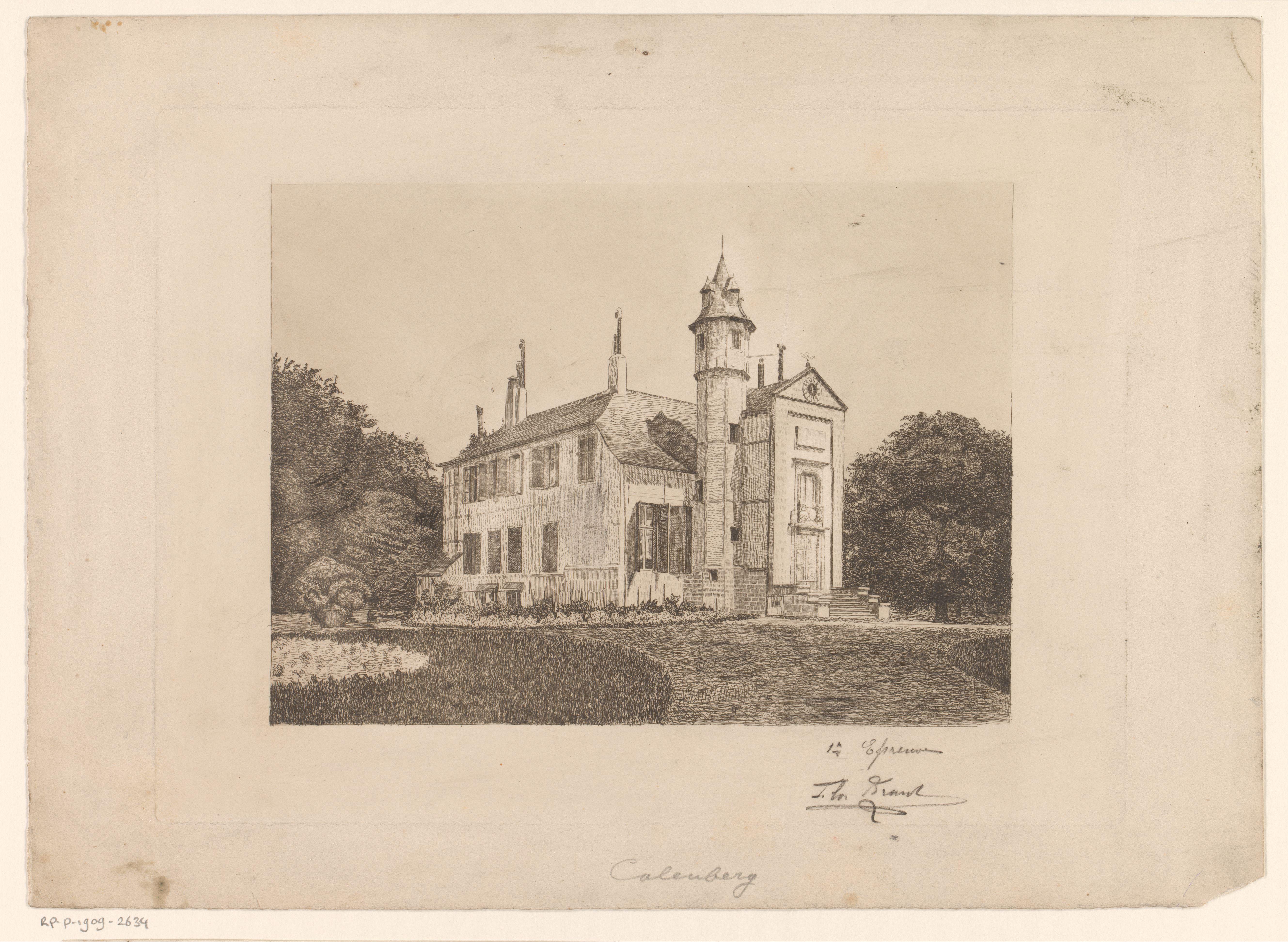 Gezicht op een kasteel