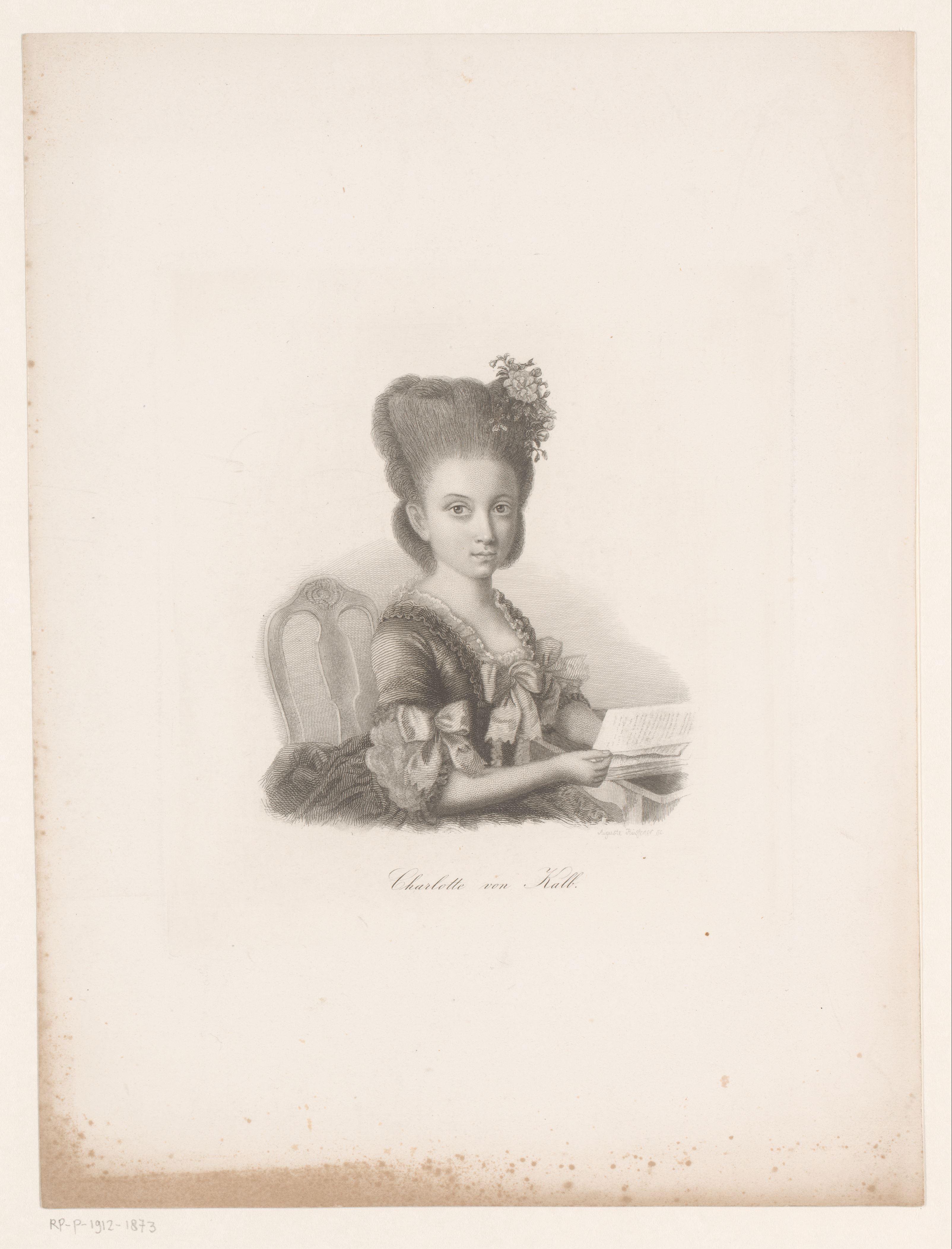 Portret van Charlotte von Kalb