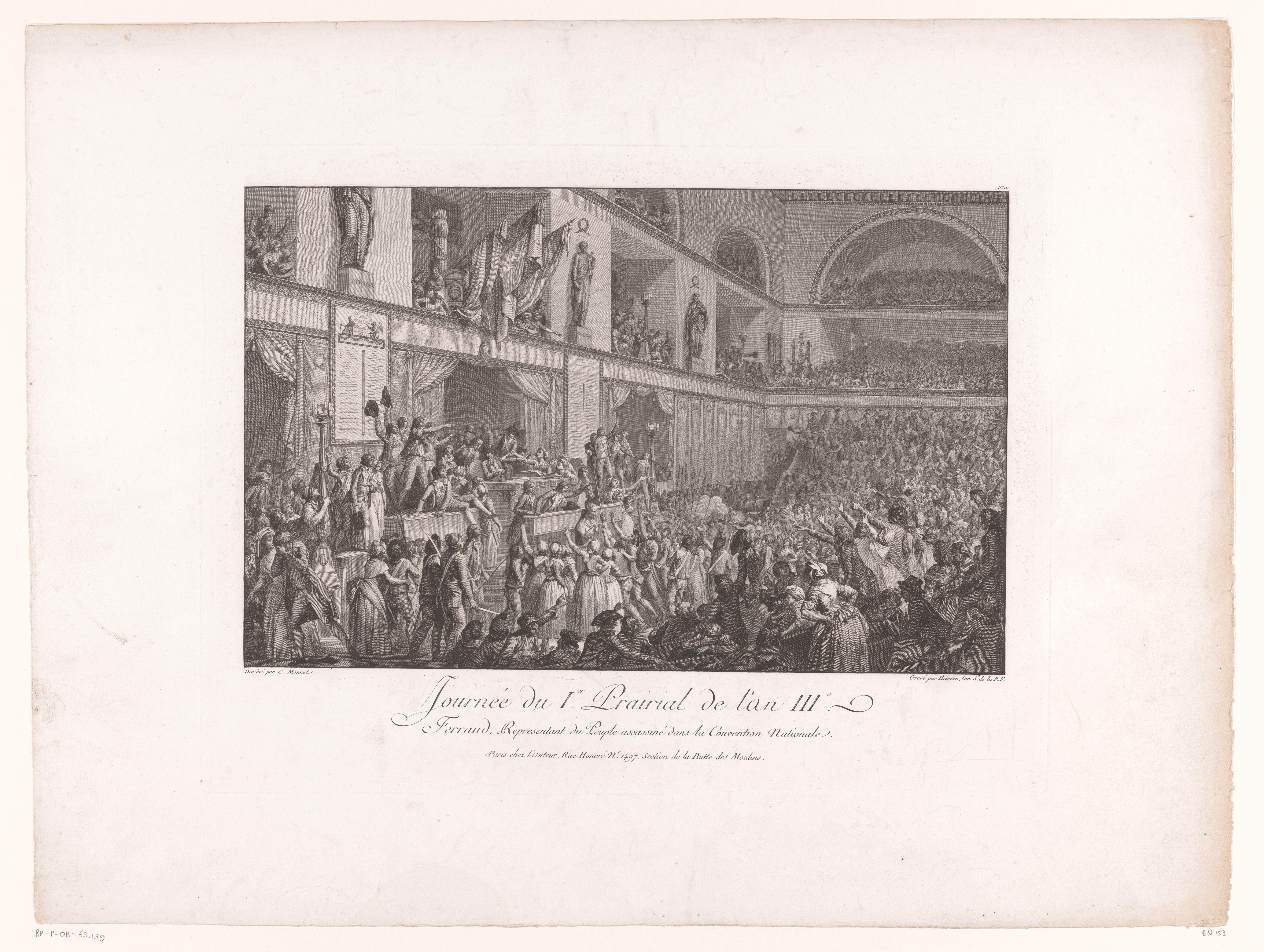Onthoofding van Jean-Bertrand Féraud tijdens de opstand van 20 mei 1795 tegen de Nationale Conventie