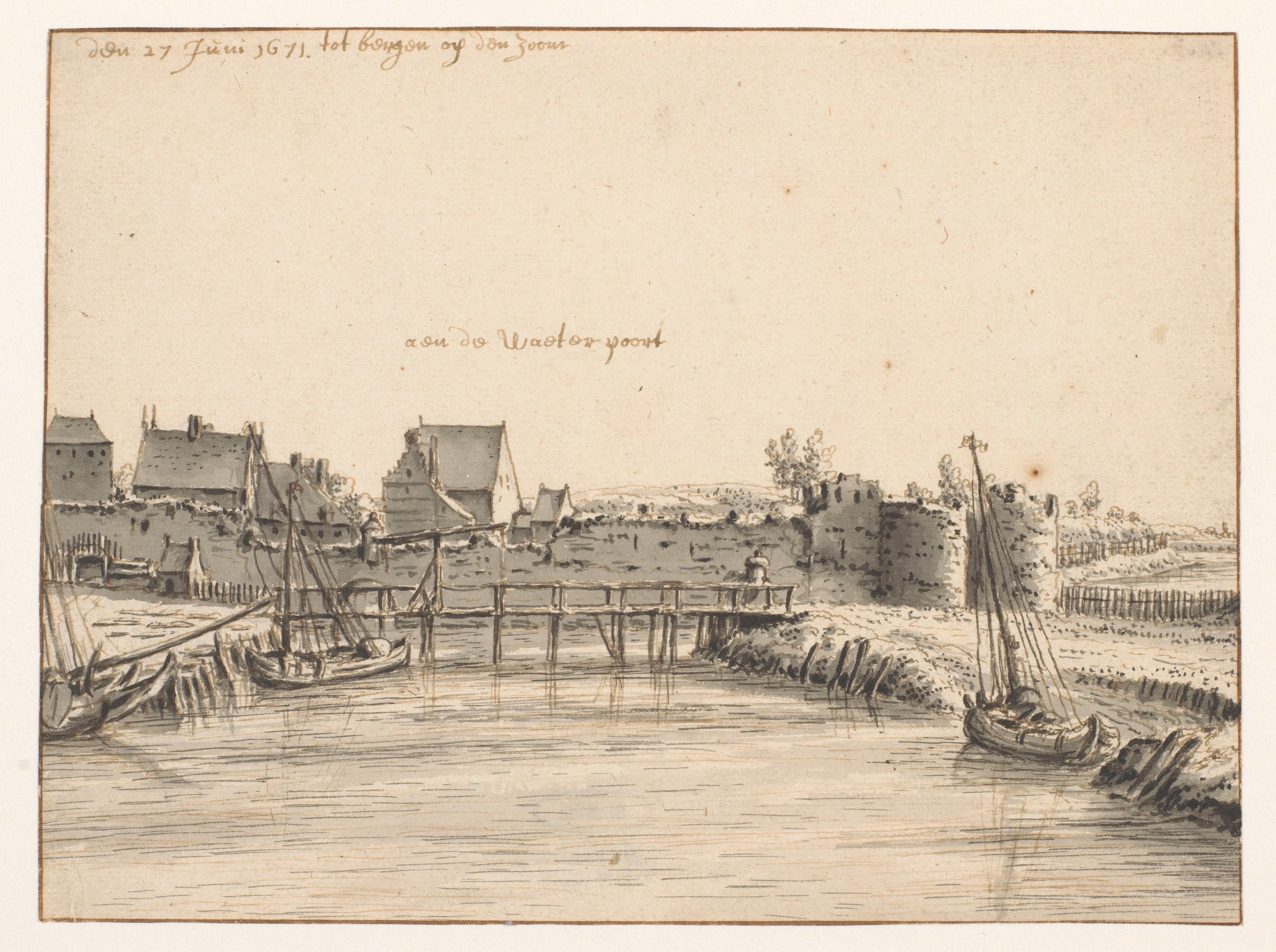 View of the Waterpoort, Bergen op Zoom