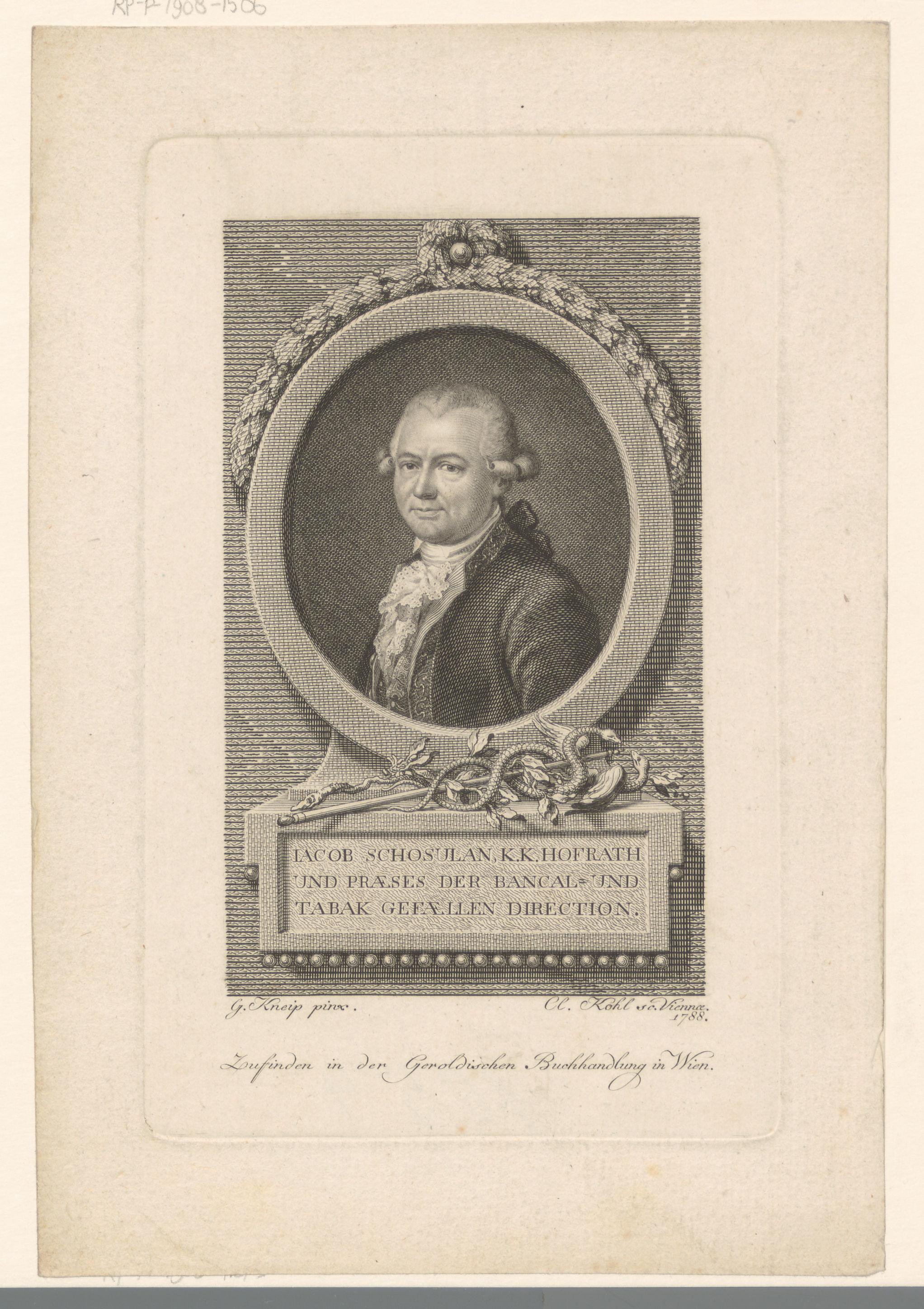 Portret van Jacob Schosulan