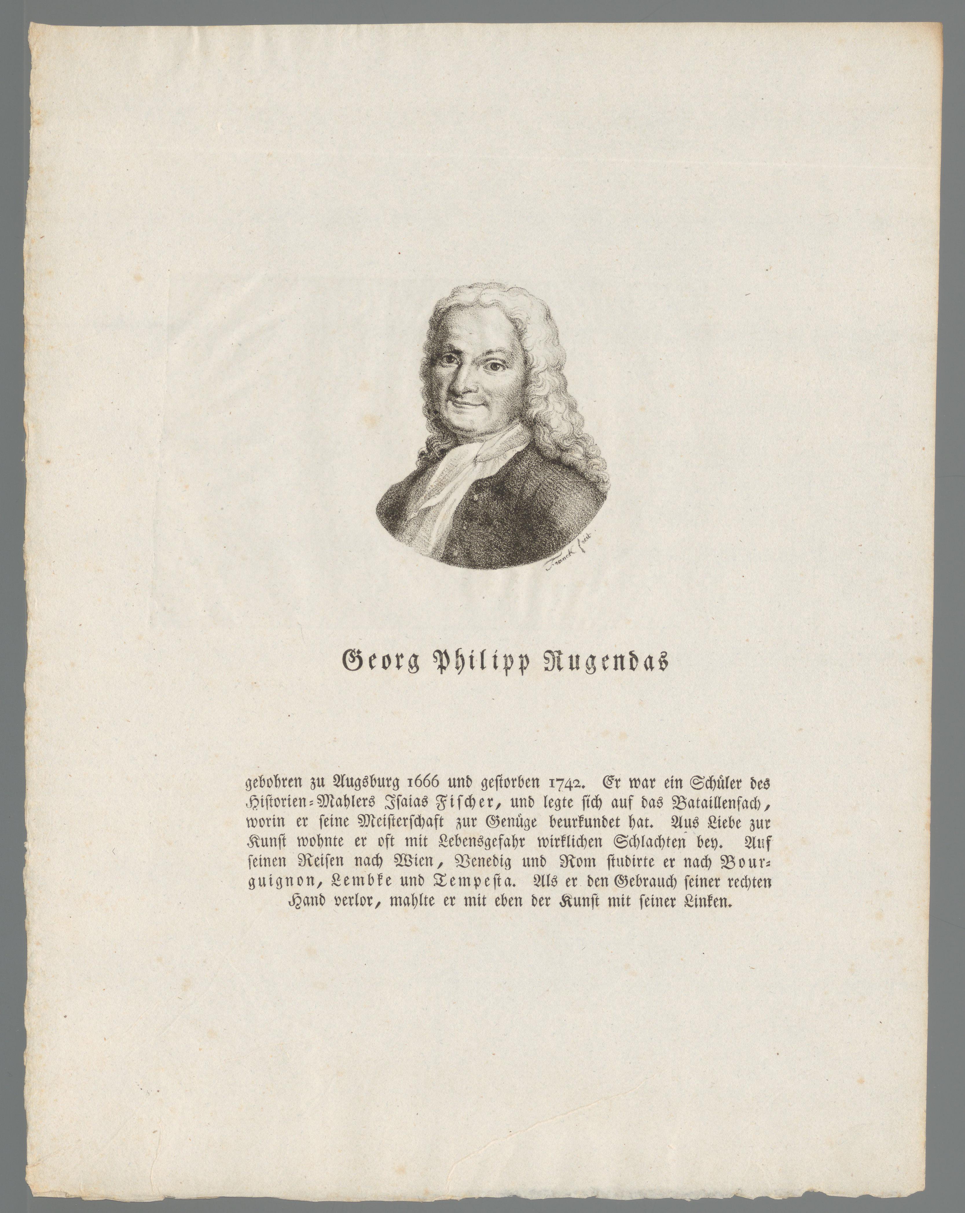 Portret van Georg Philipp Rugendas (I)