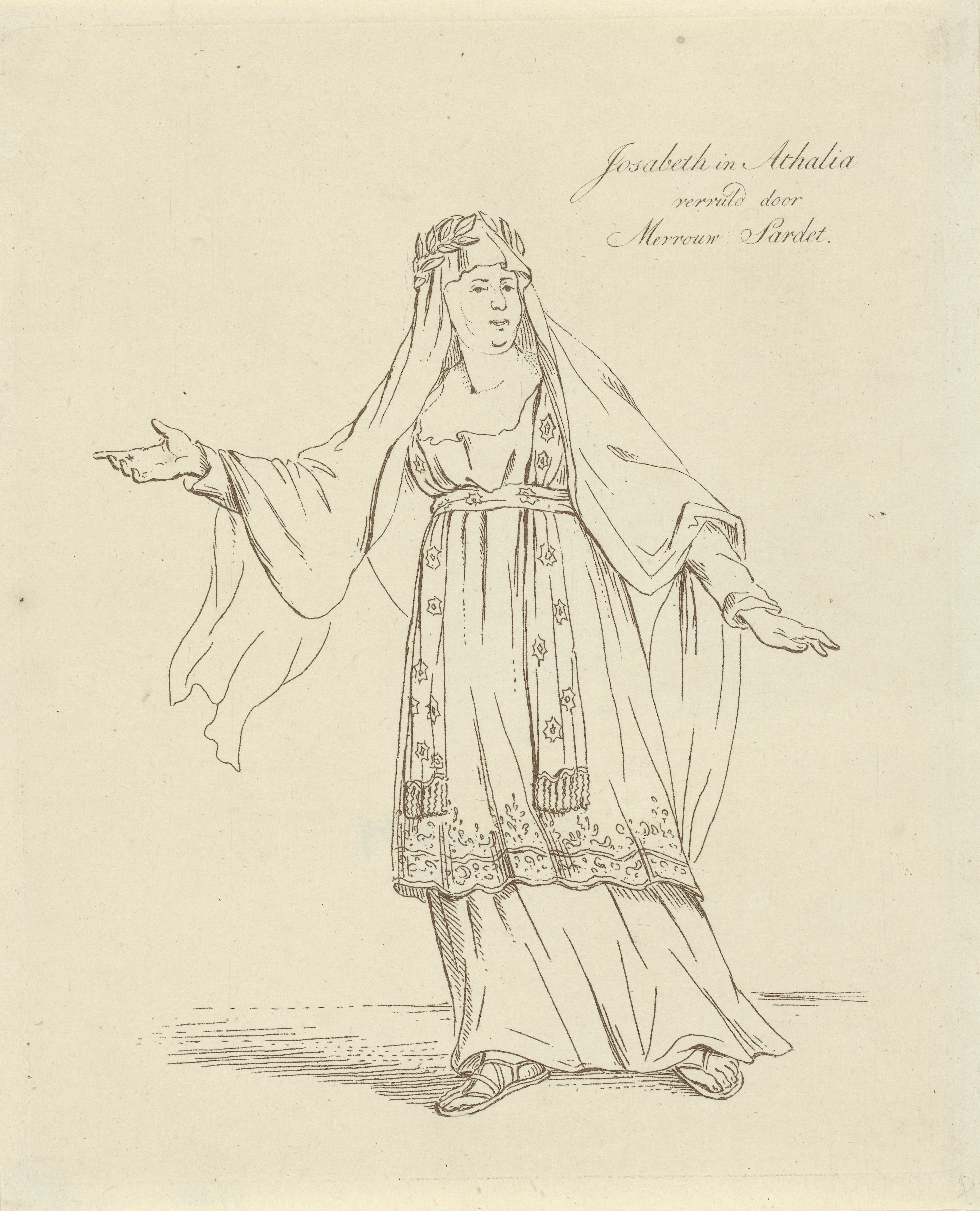 Mevrouw Sardet in de rol van Josabeth