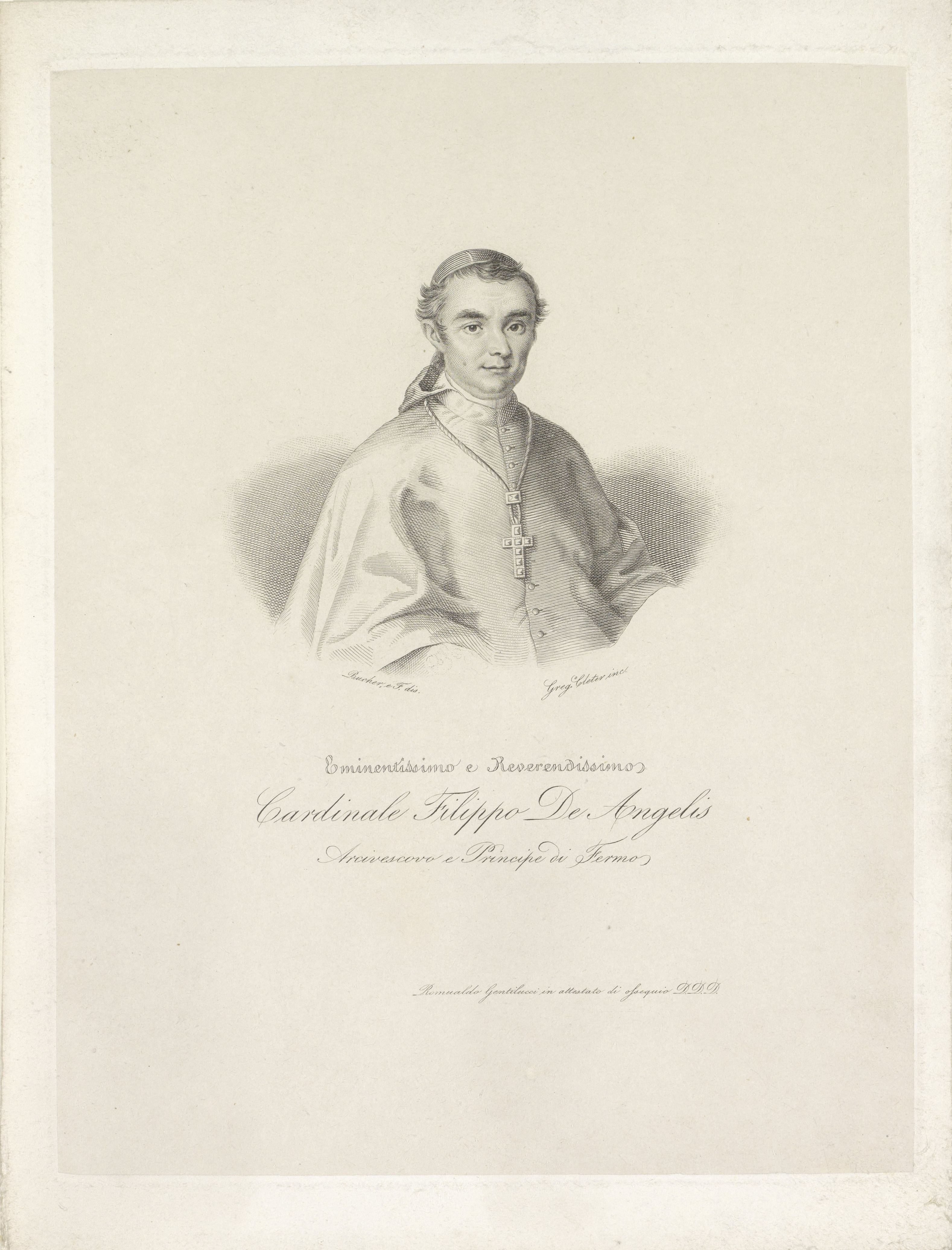 Portret van kardinaal Filippo de Angelis