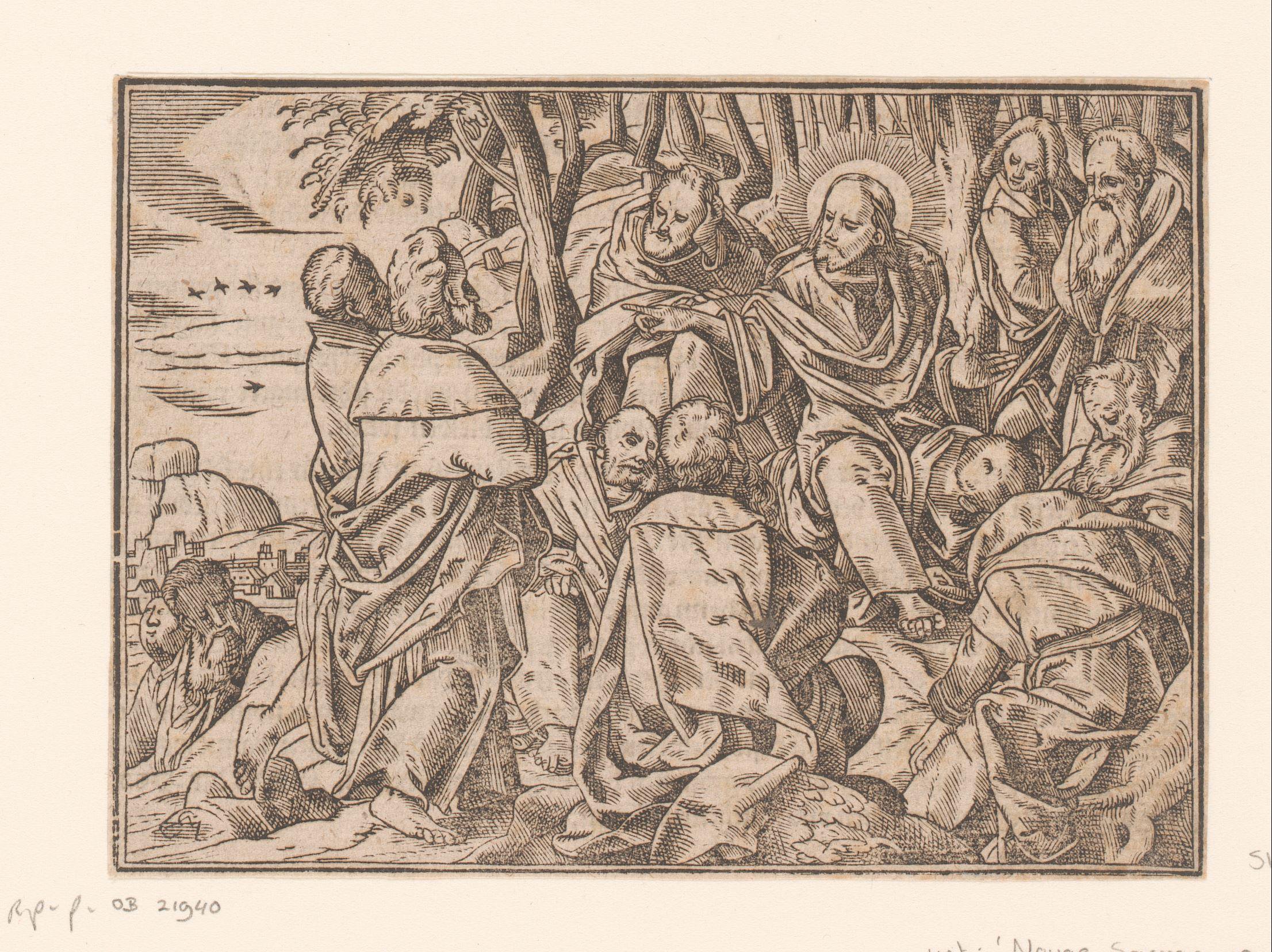 Christus onderwijst zijn discipelen