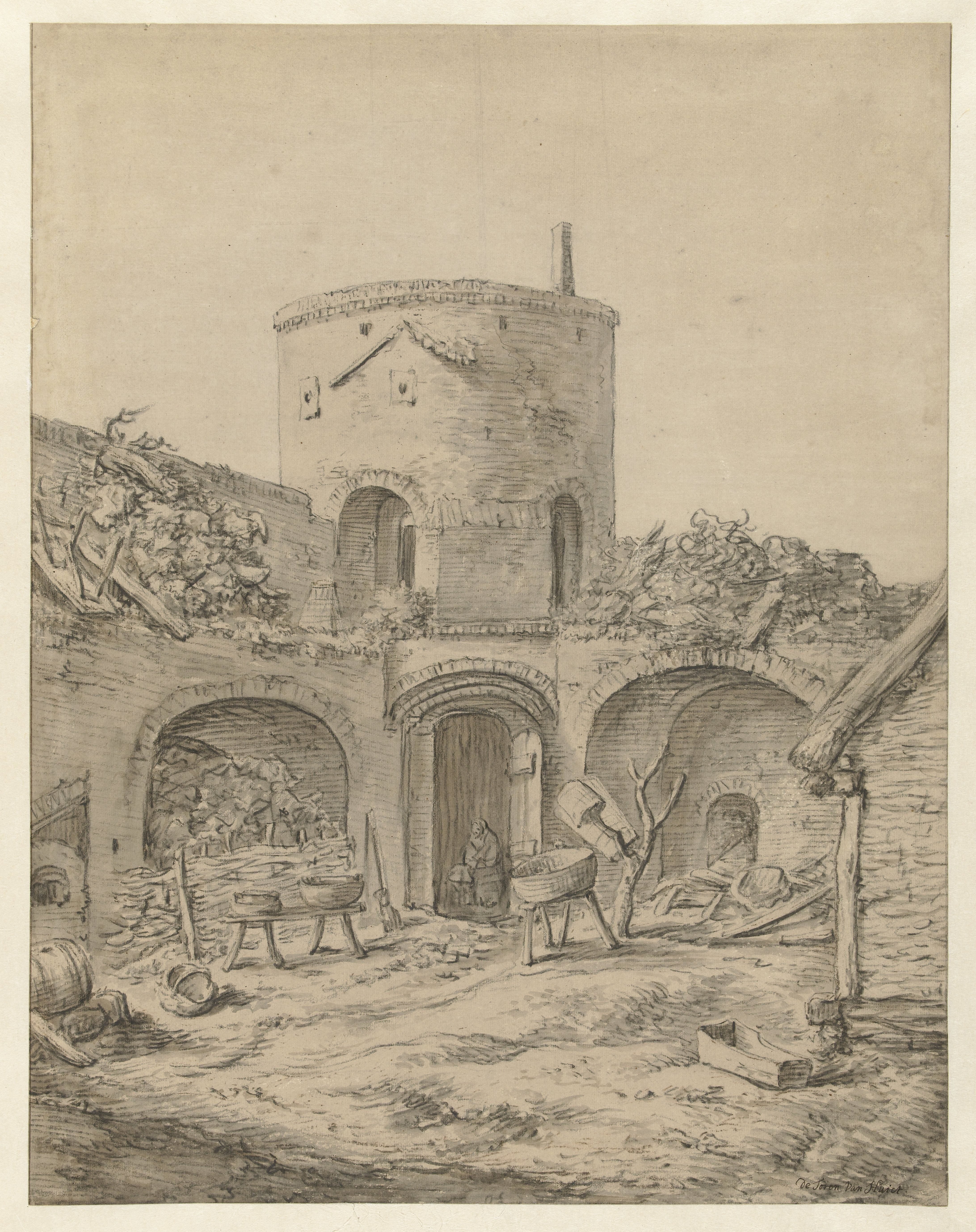 Toren van Huiet in de omgeving van Rees