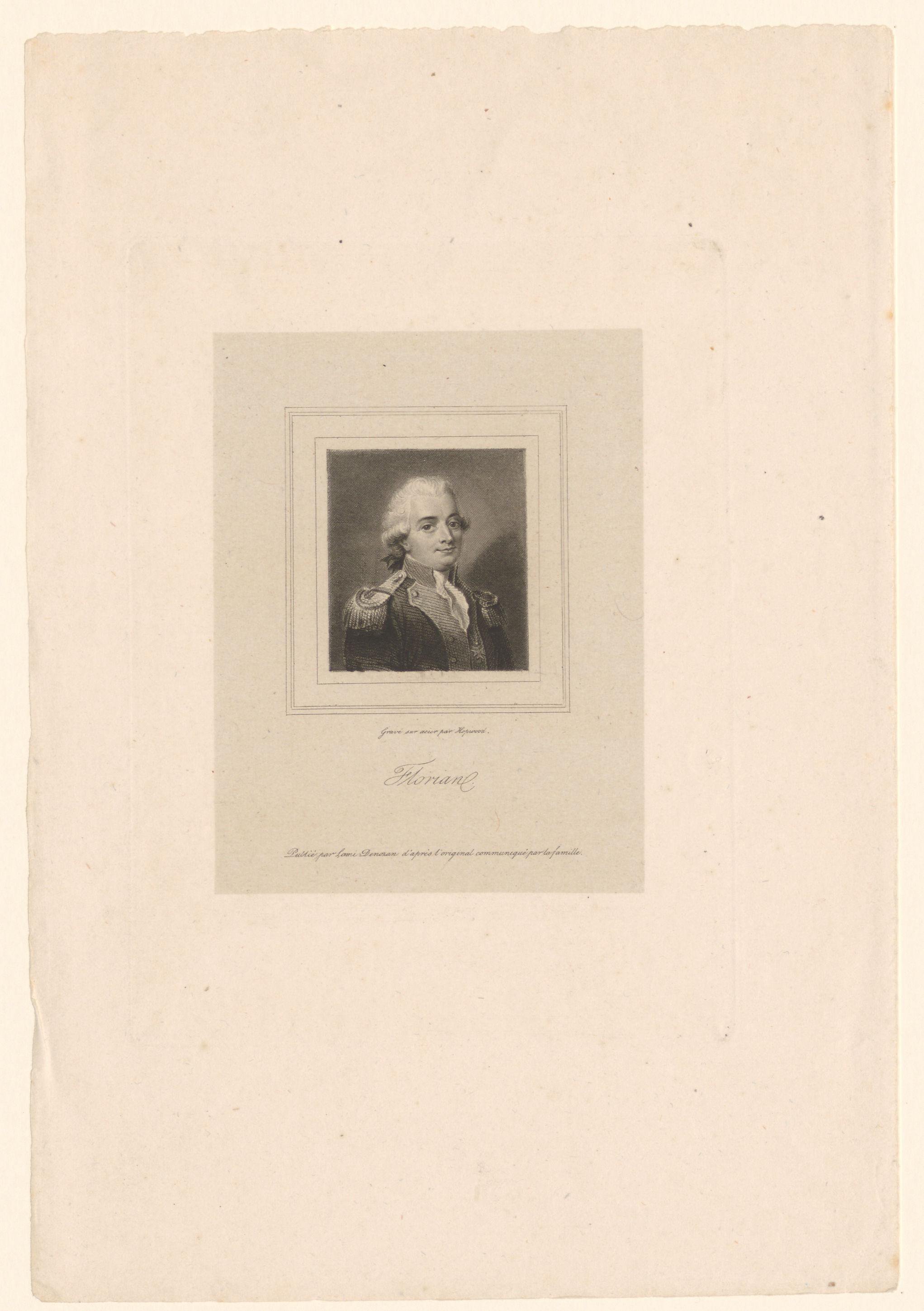Portret van Jean-Pierre Claris de Florian