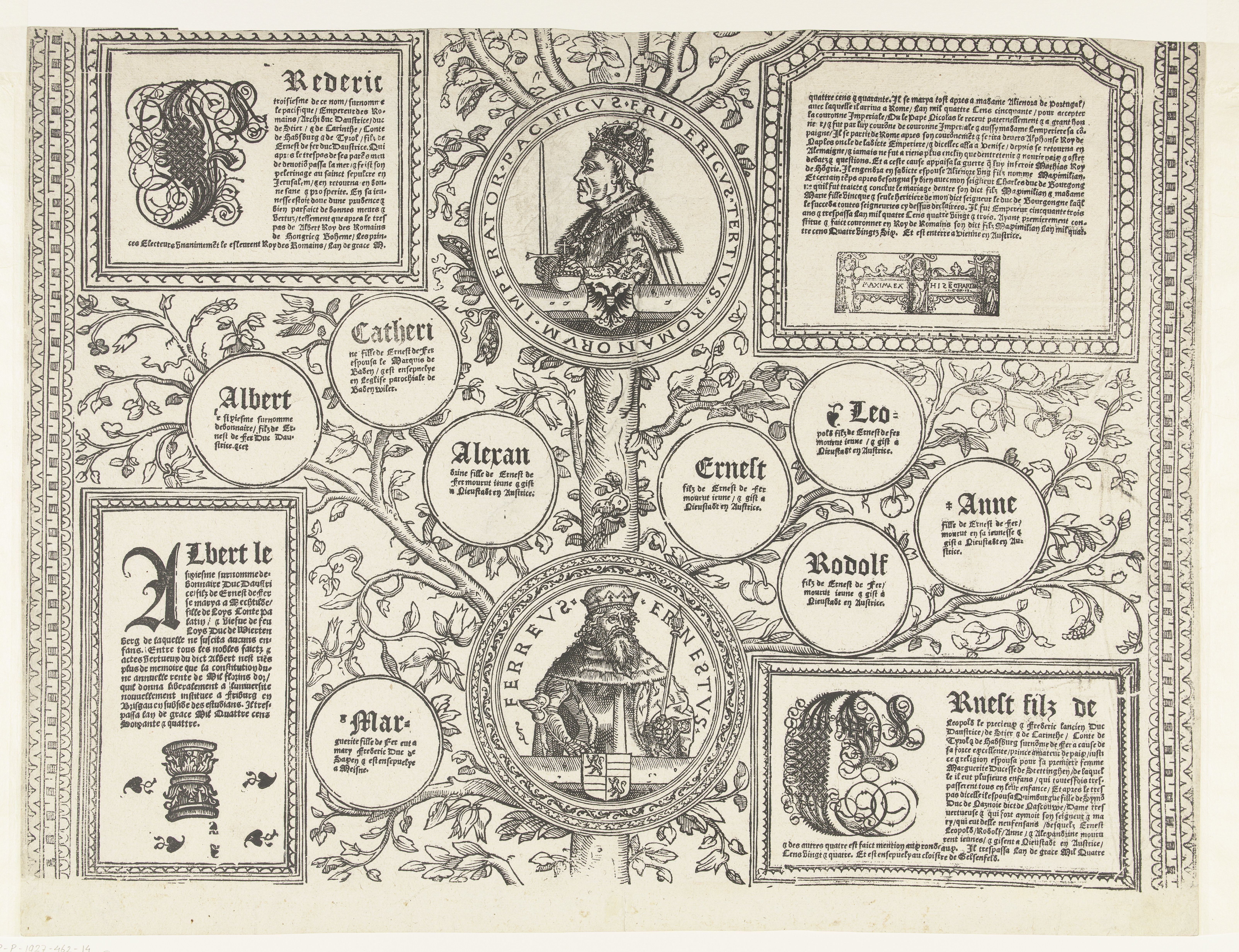 Stamboom van het Habsburgse huis, blad veertien