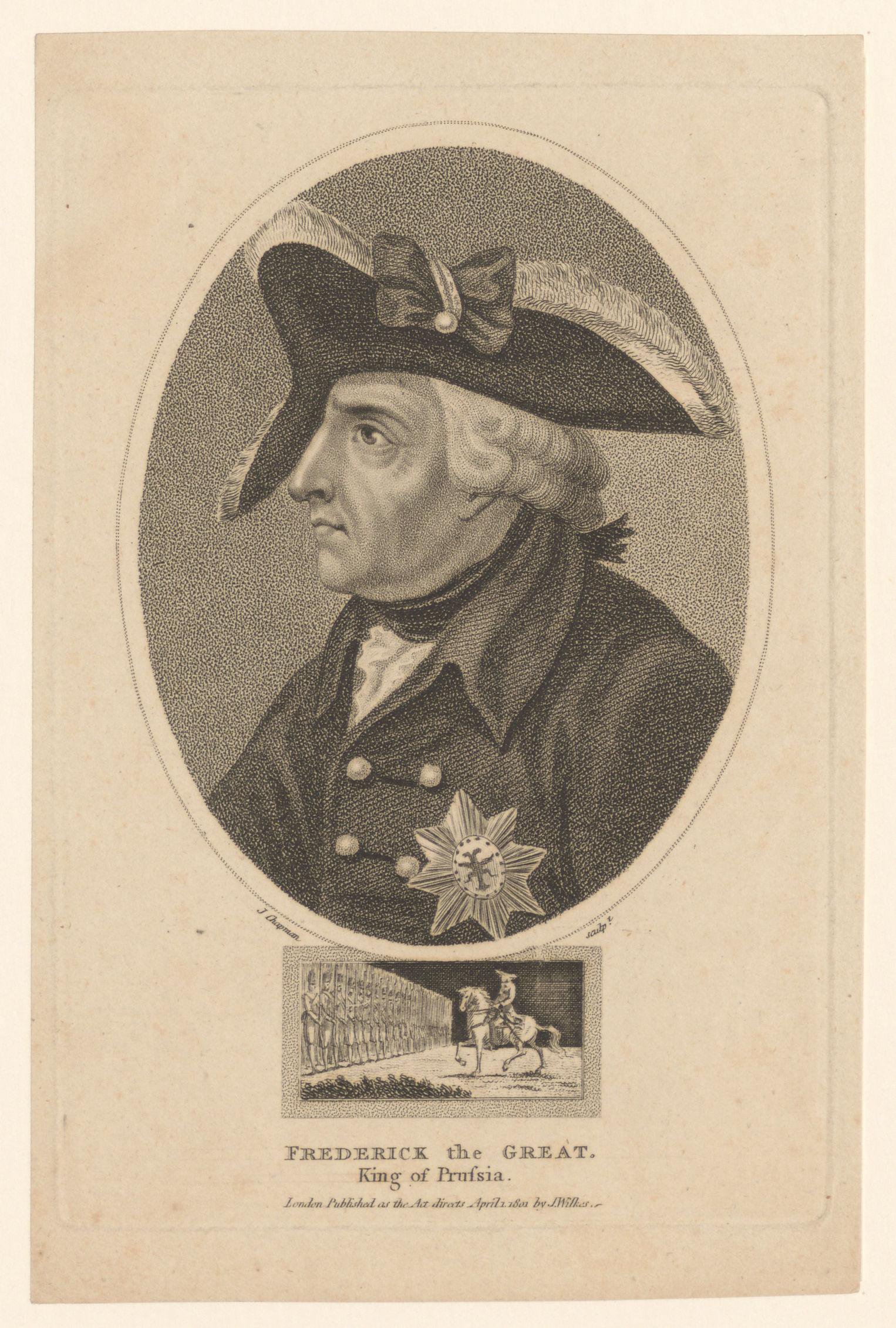 Portret van Frederik de Grote