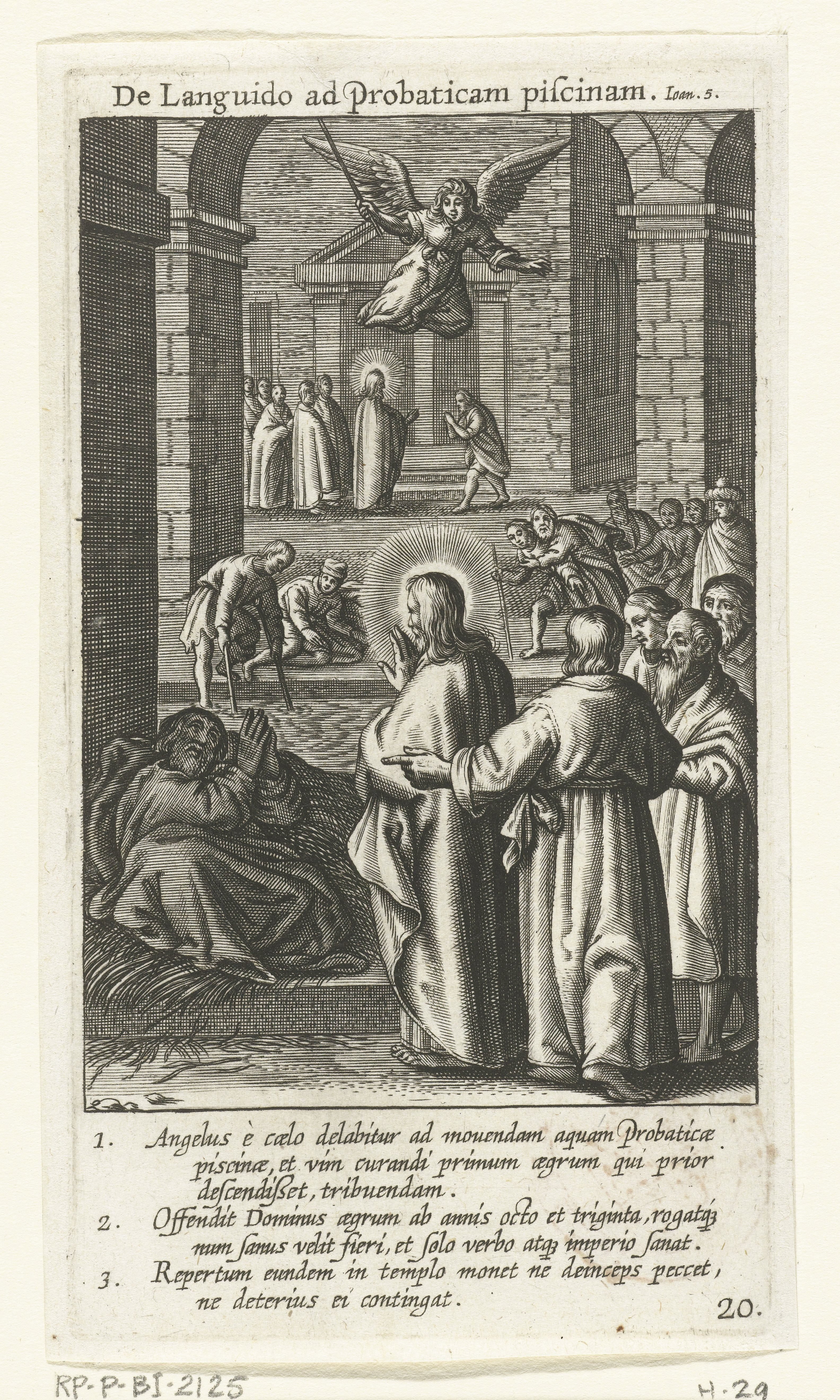 Christus geneest een man bij het bad van Betesda