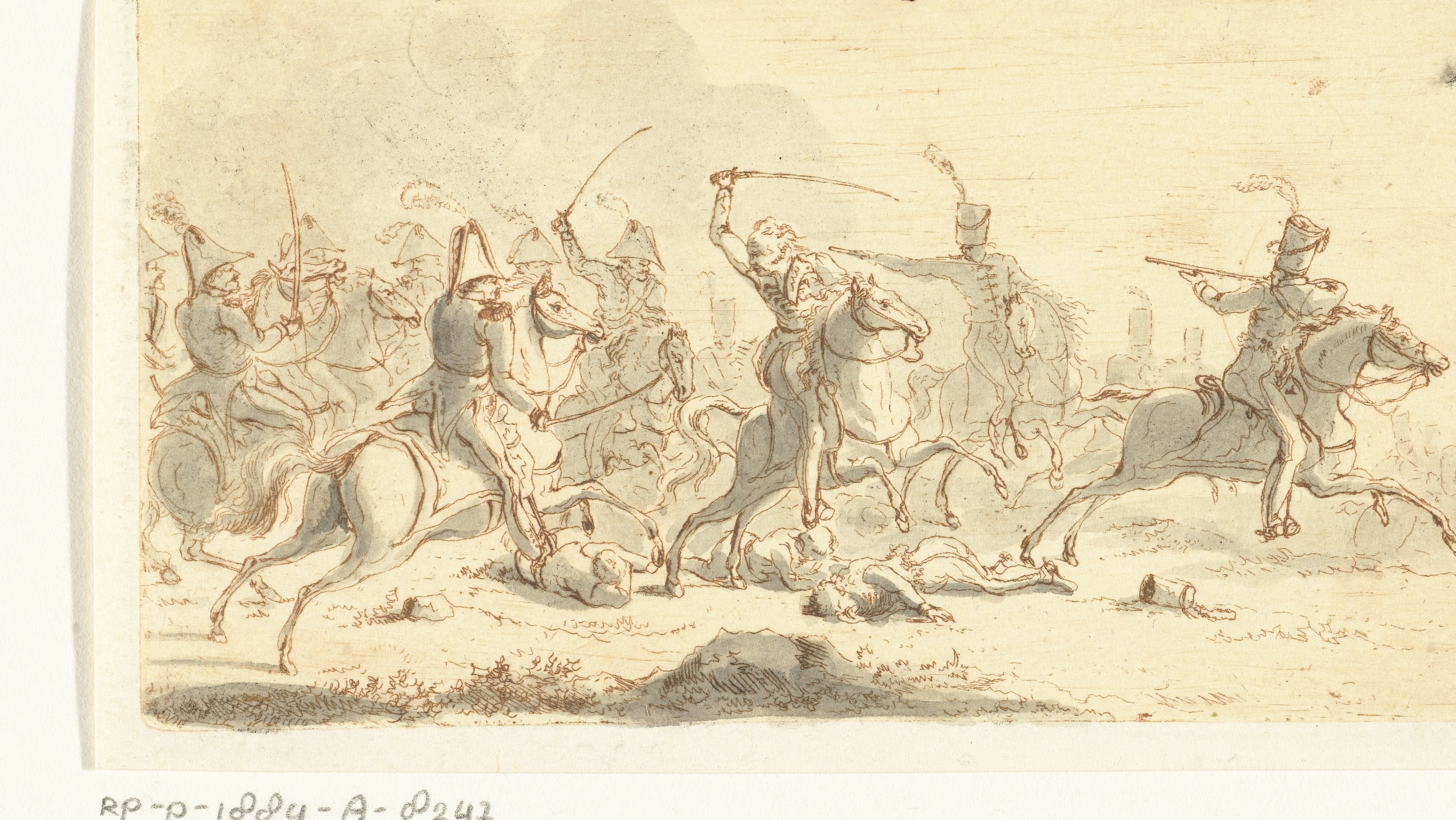 Cavalerie tijdens een veldslag