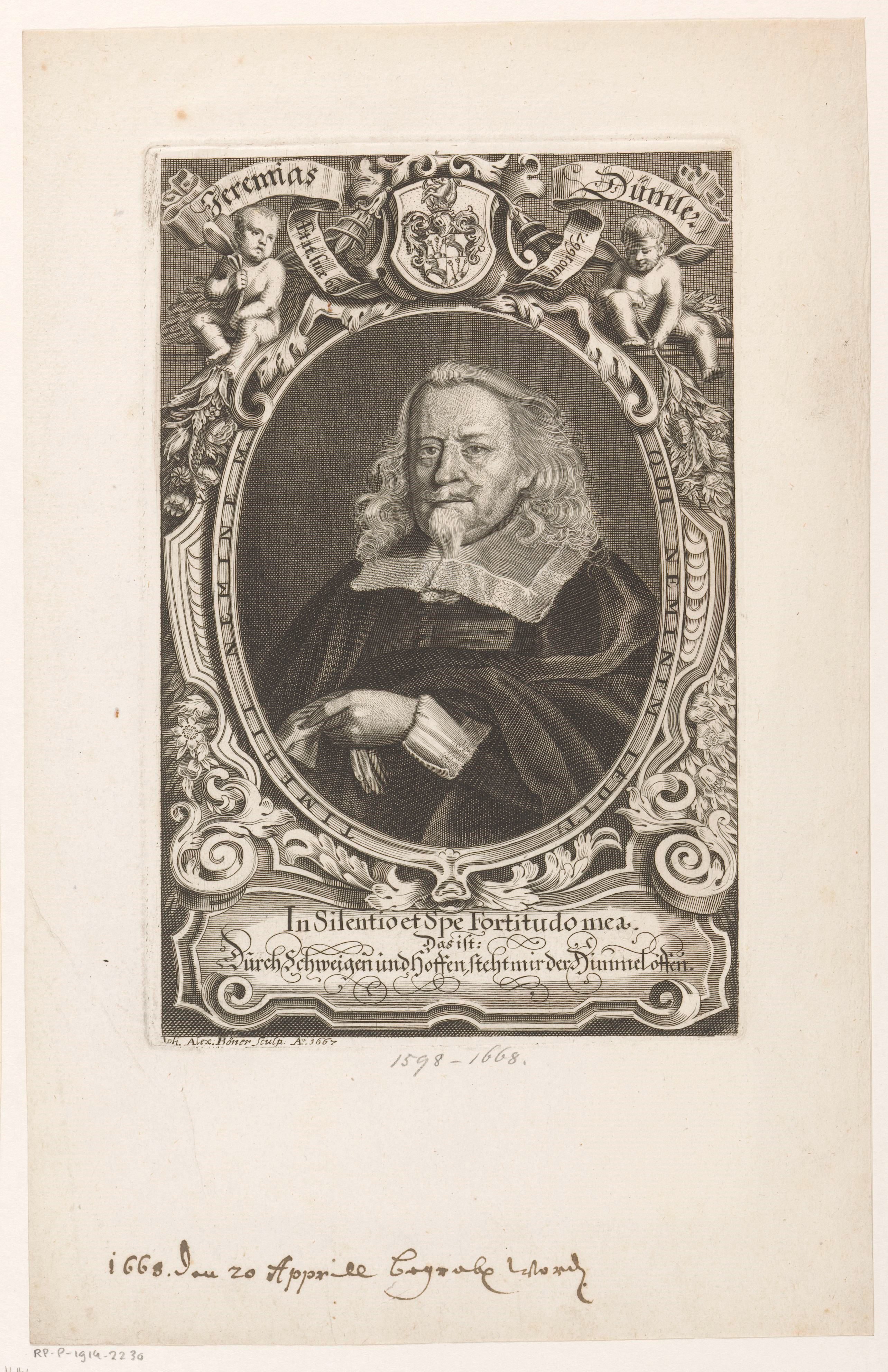 Portret van Jeremias Dümler