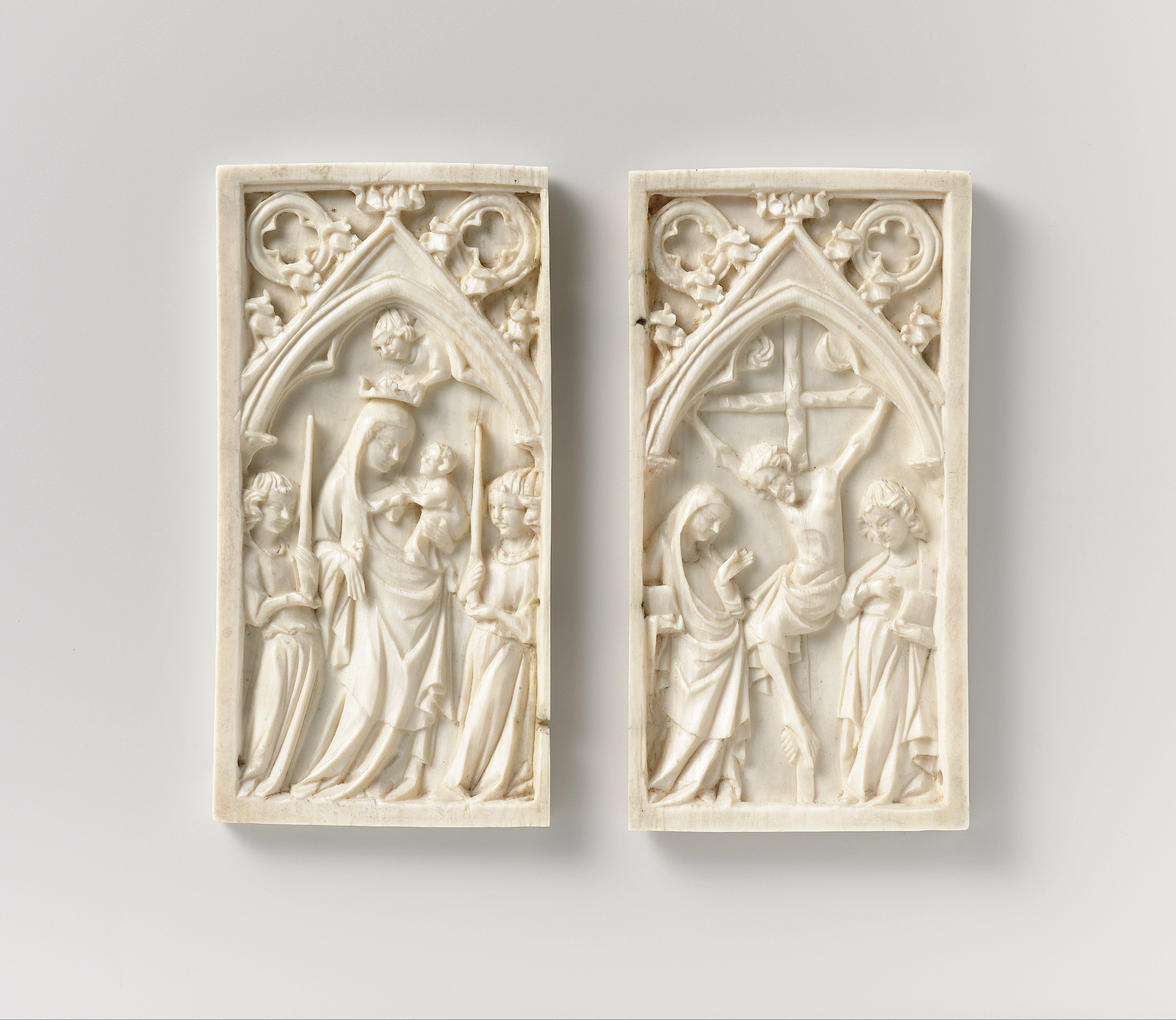 Diptych with the Virgin and Child and the Crucifixion