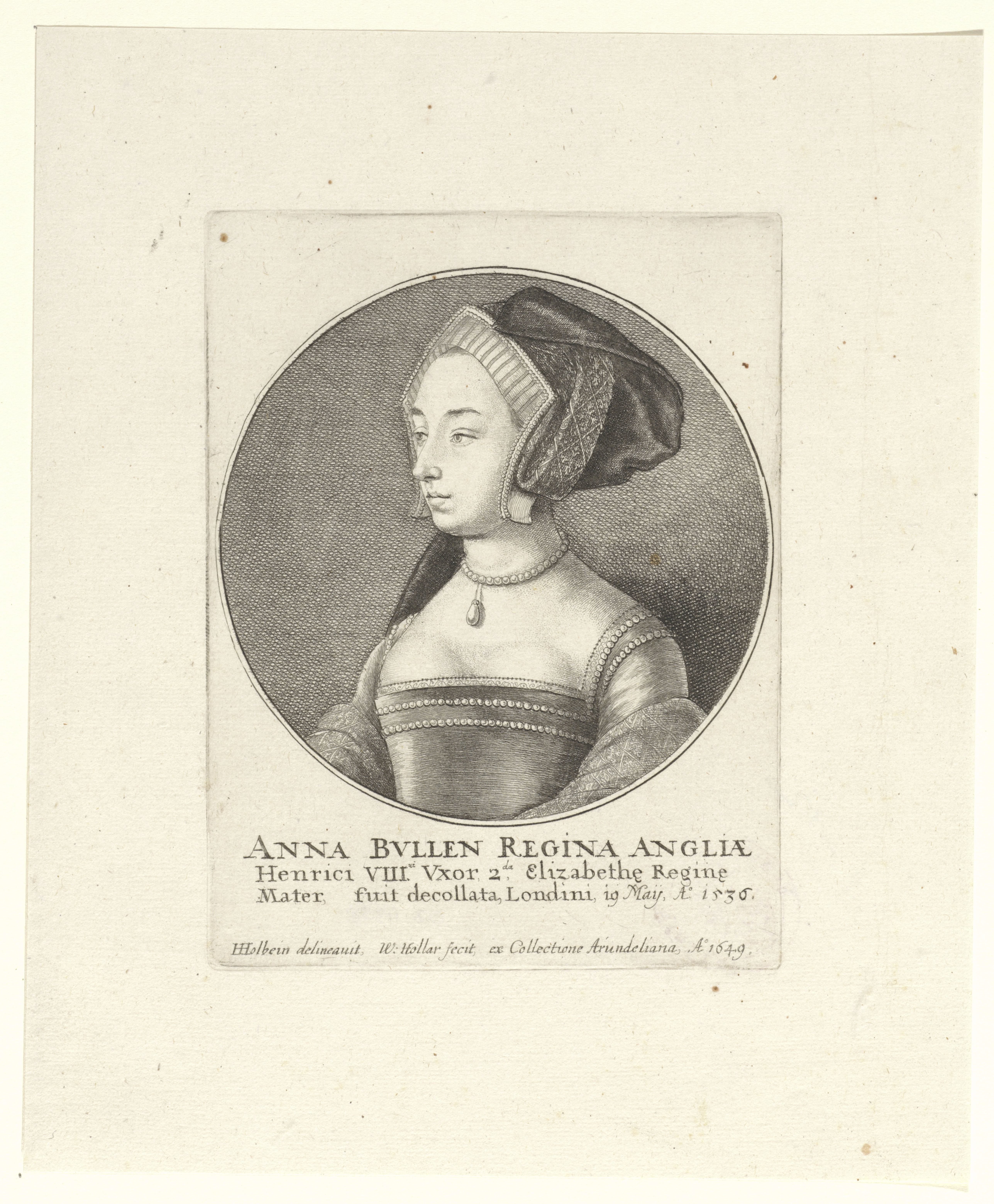 Portret van Anna Boleyn, koningin van Engeland
