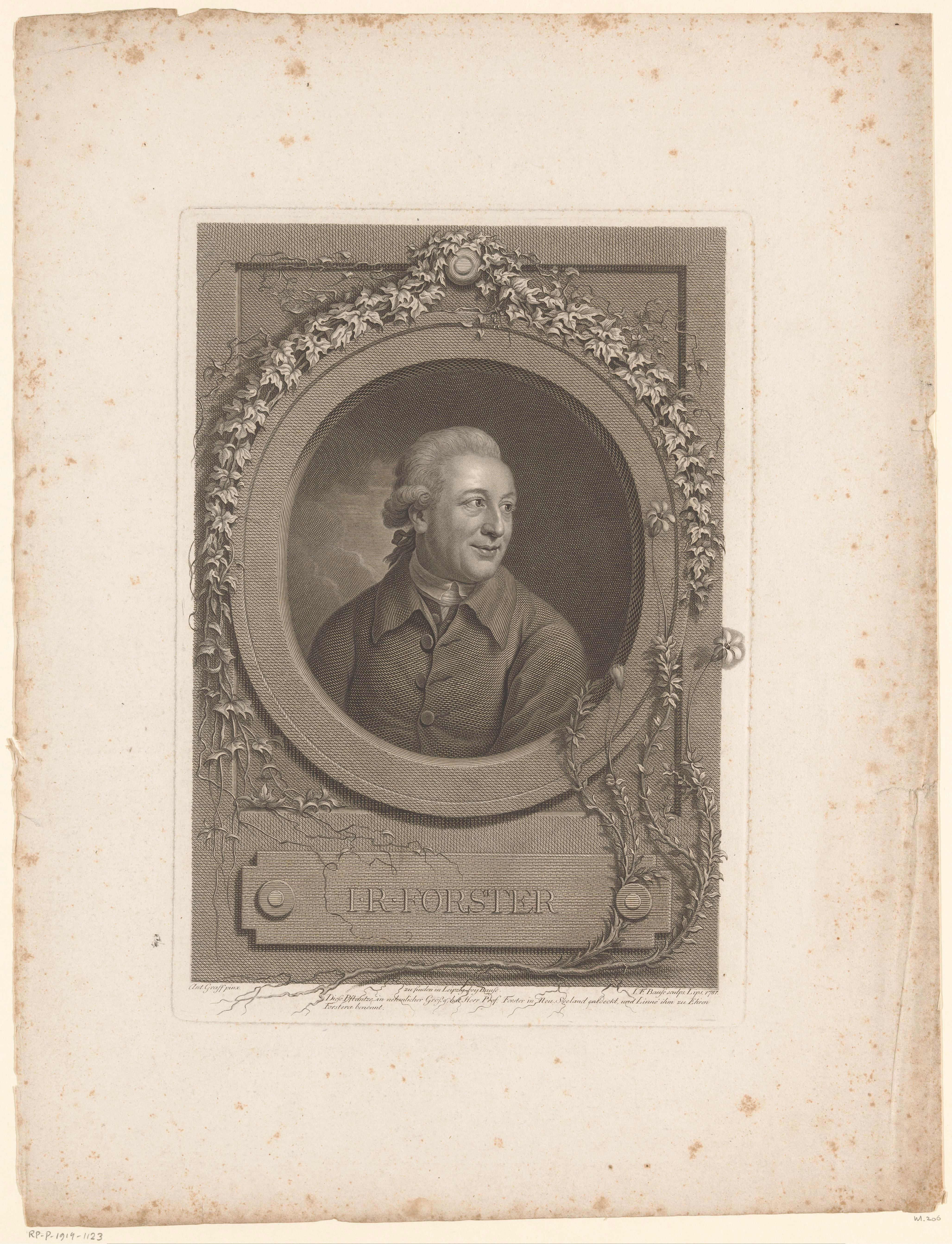 Portret van Georg Forster
