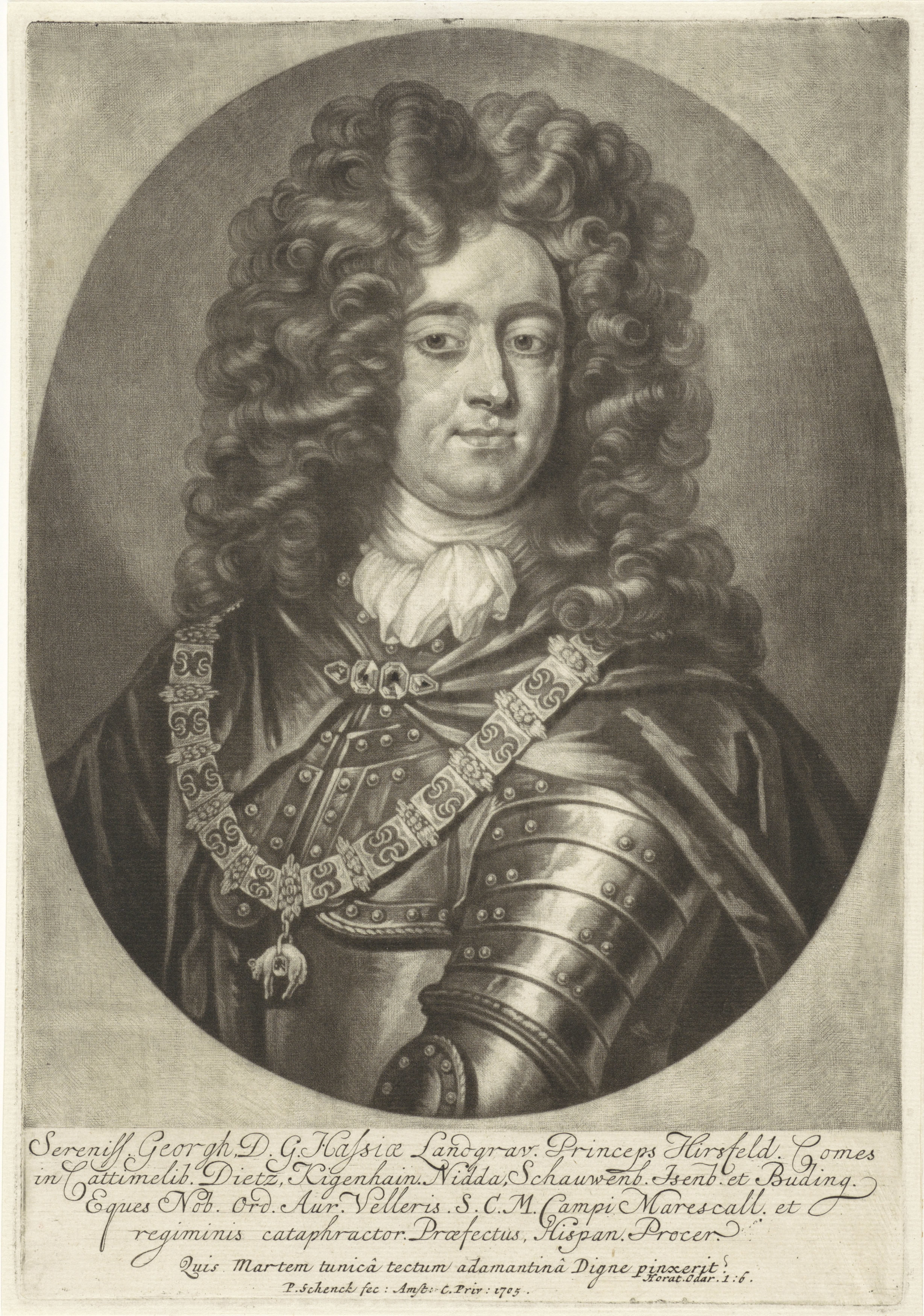 Portret van George Lodewijk van Hessen-Darmstadt
