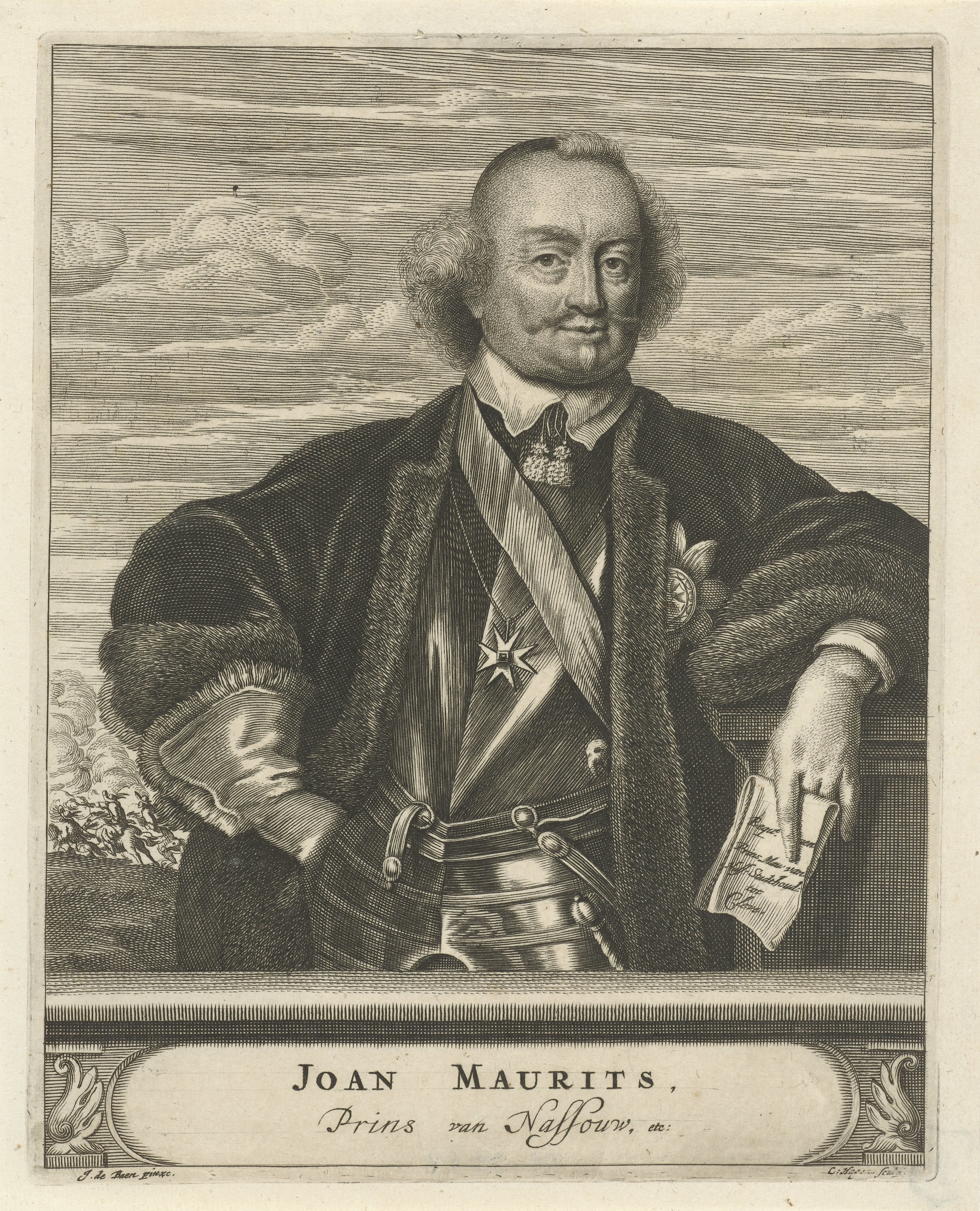 Portret van Johan Maurits, graaf van Nassau-Siegen