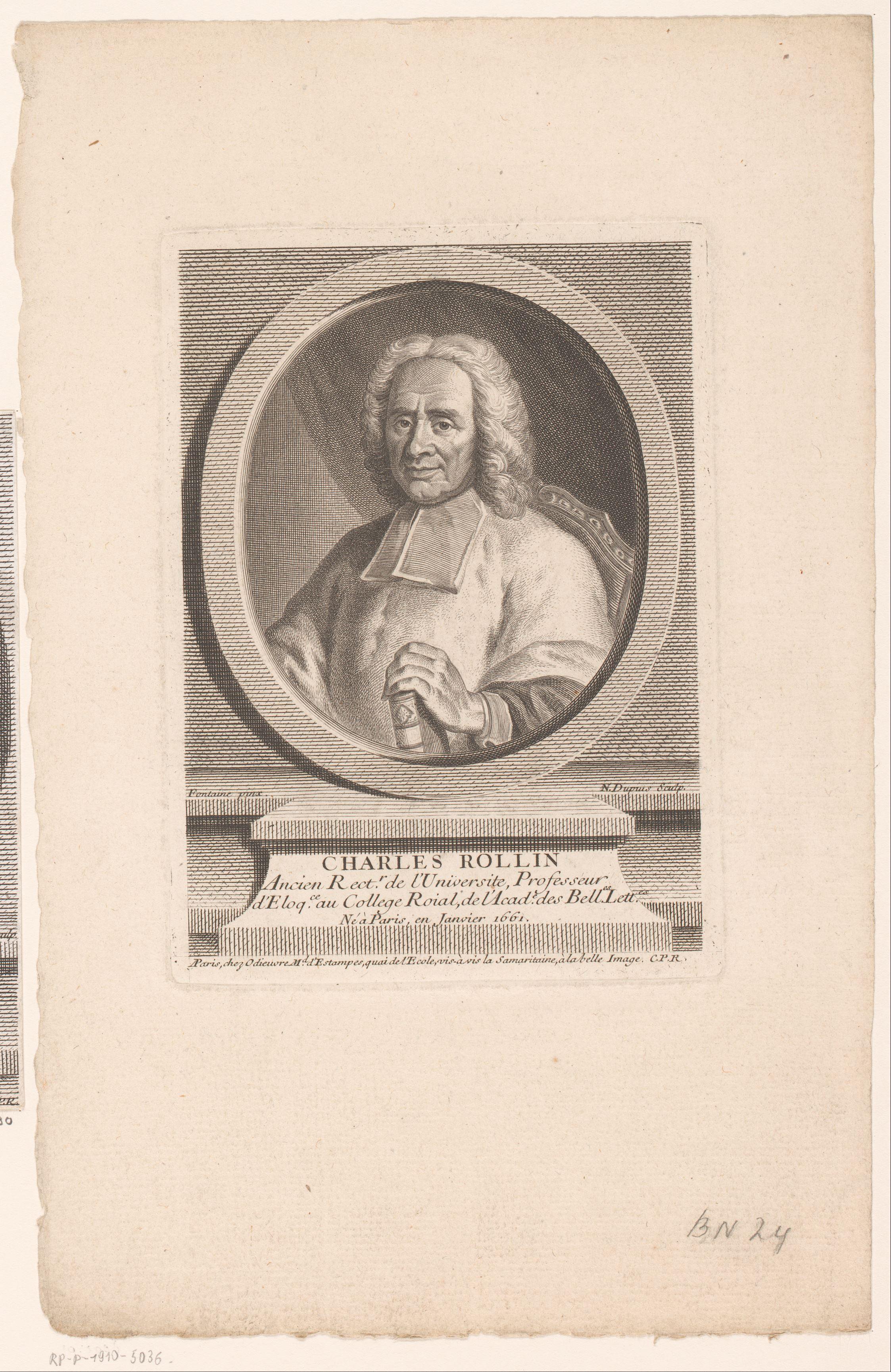 Portret van Charles Rollin