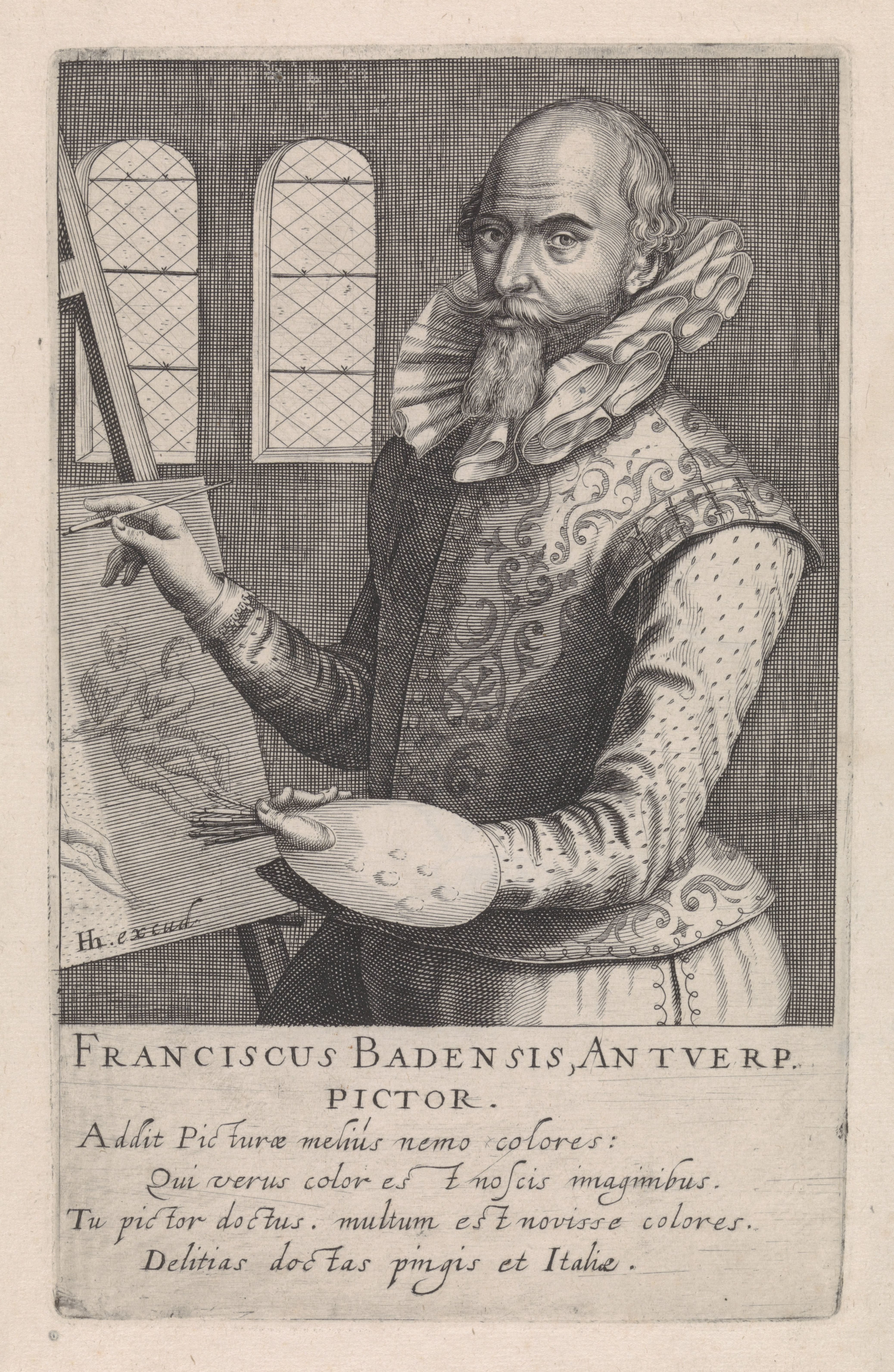Portret van Frans Badens