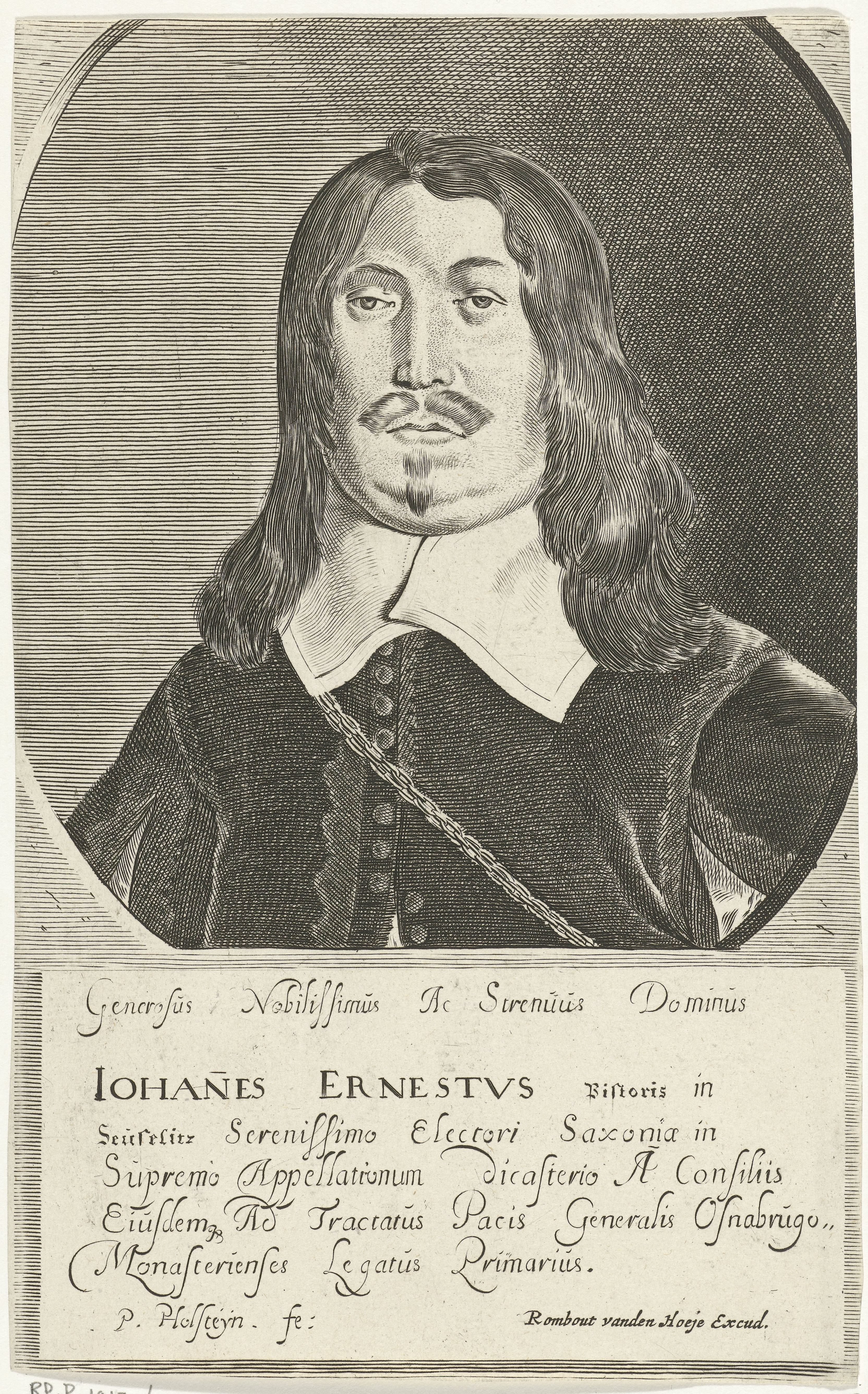 Portret van Johann Ernst von Pistoris von Seusslitz