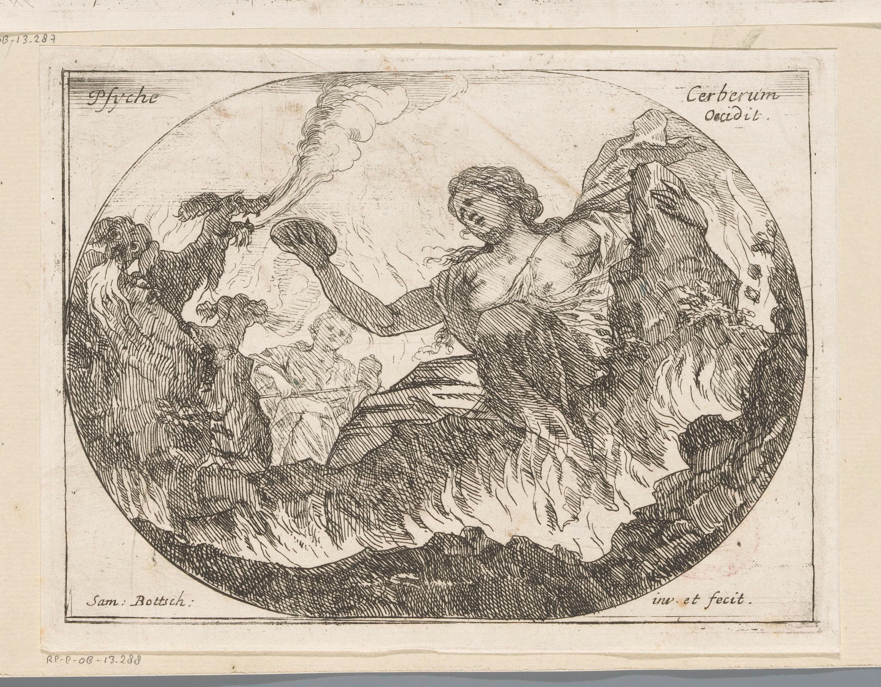 Psyche voert Cerberus