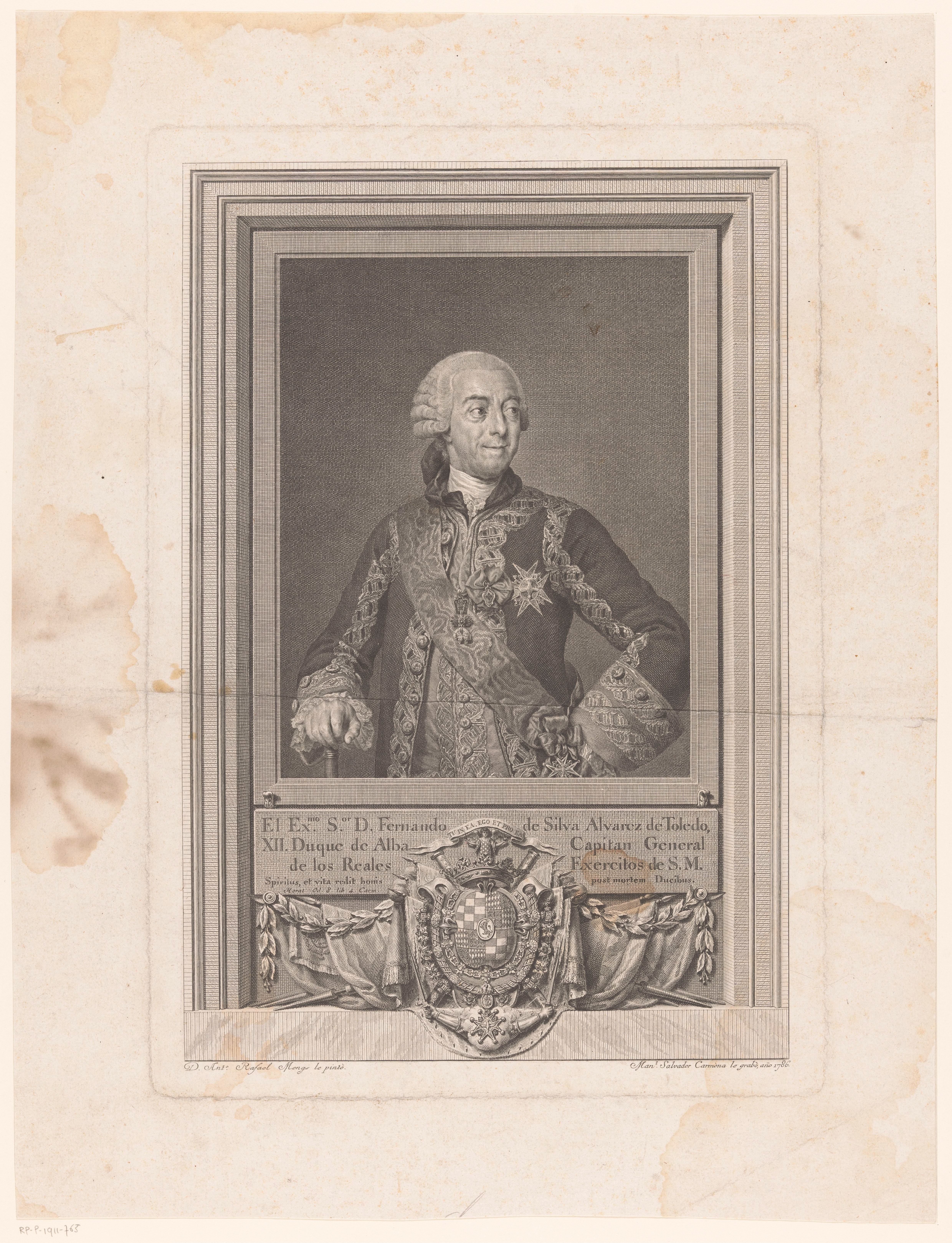 Portret van Fernando de Silva y Álvarez de Toledo