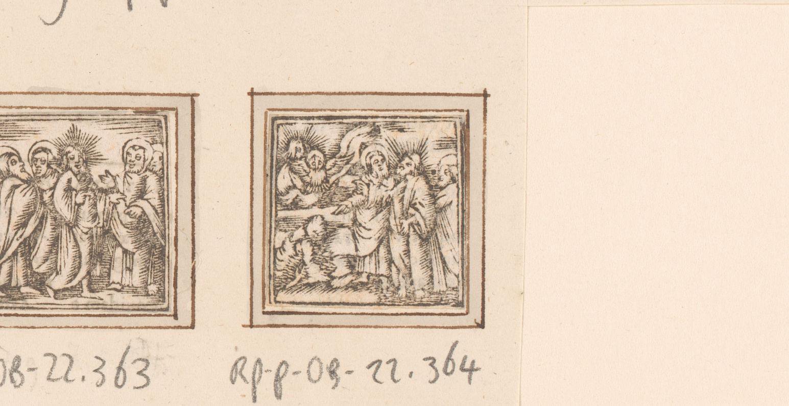 Christus met zijn discipelen en de Drieëenheid